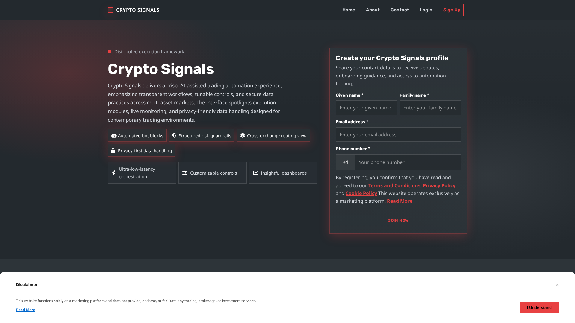 Screenshot of crypto-signals.pro