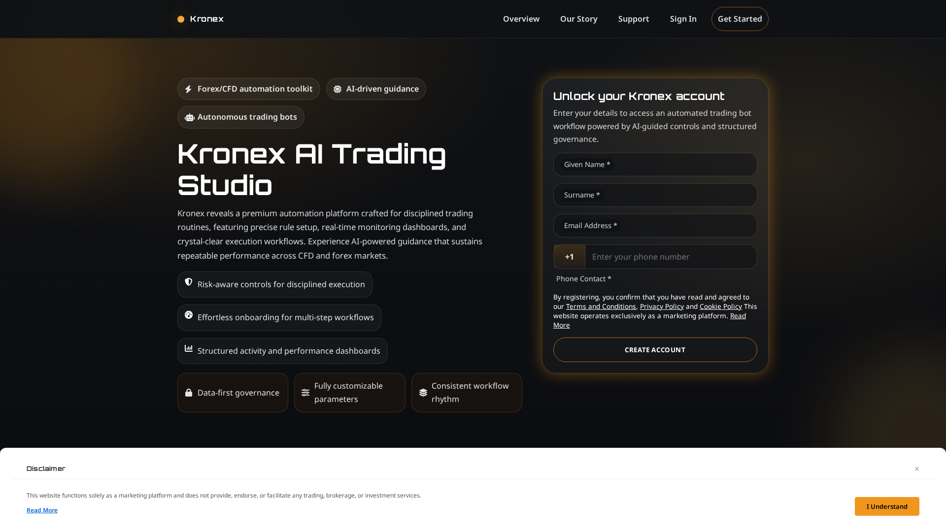 Screenshot of kronex.click