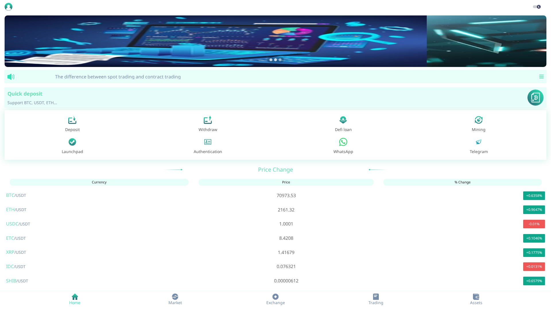 Screenshot of bitxex.org