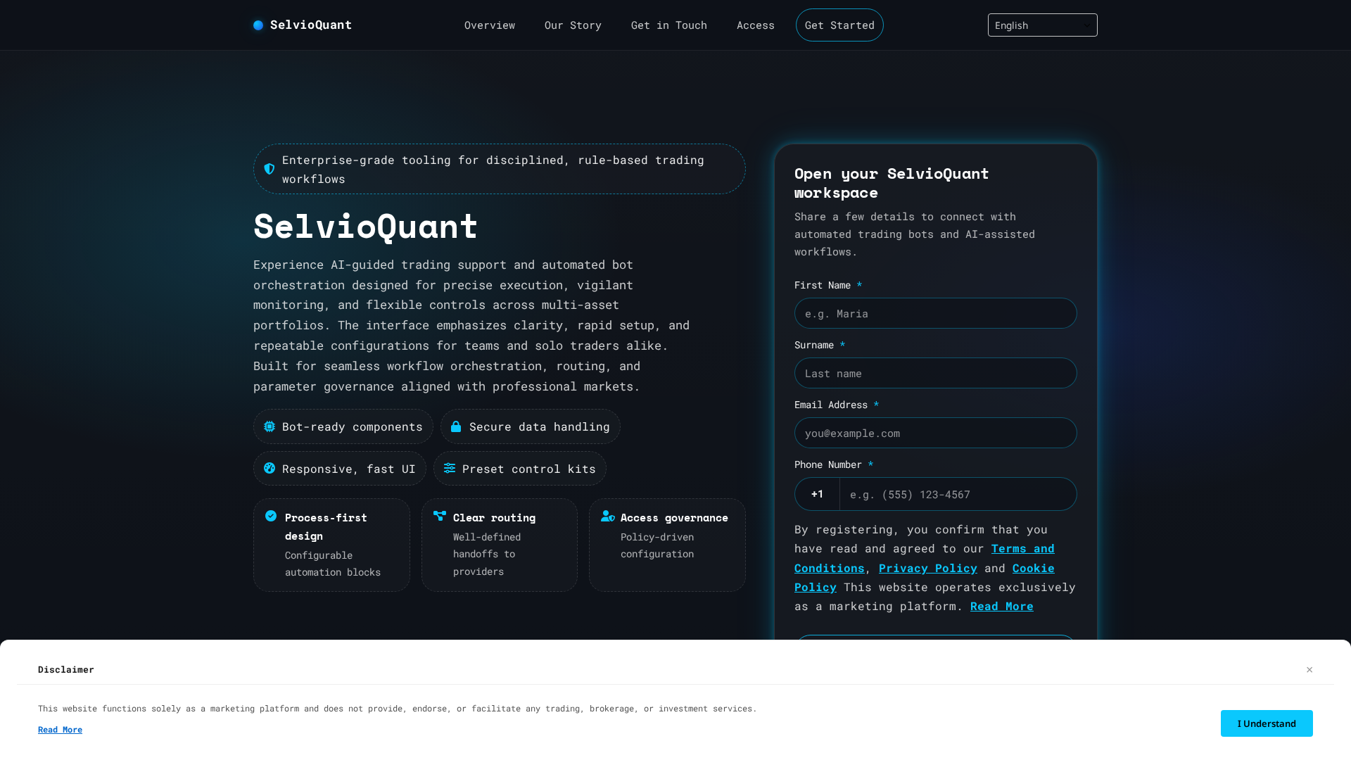 Screenshot of selvioquant.click