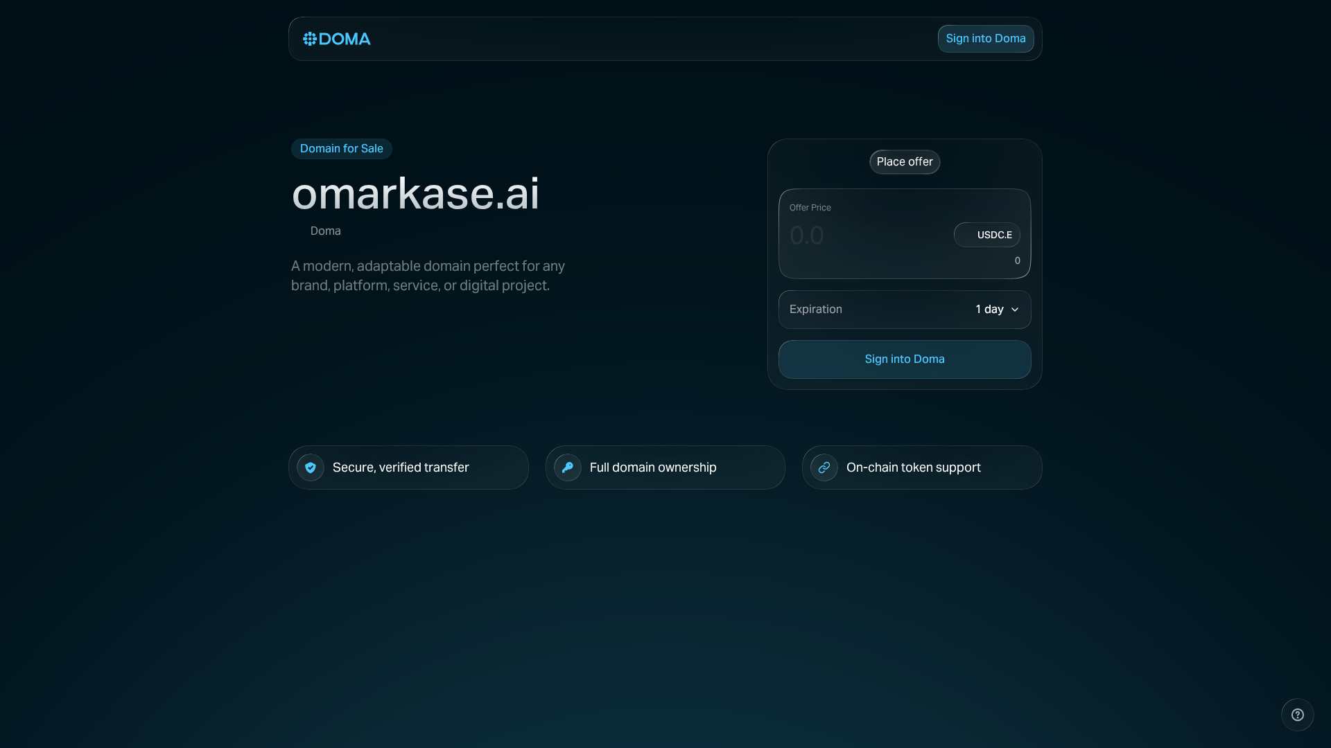 Screenshot of omarkase.ai