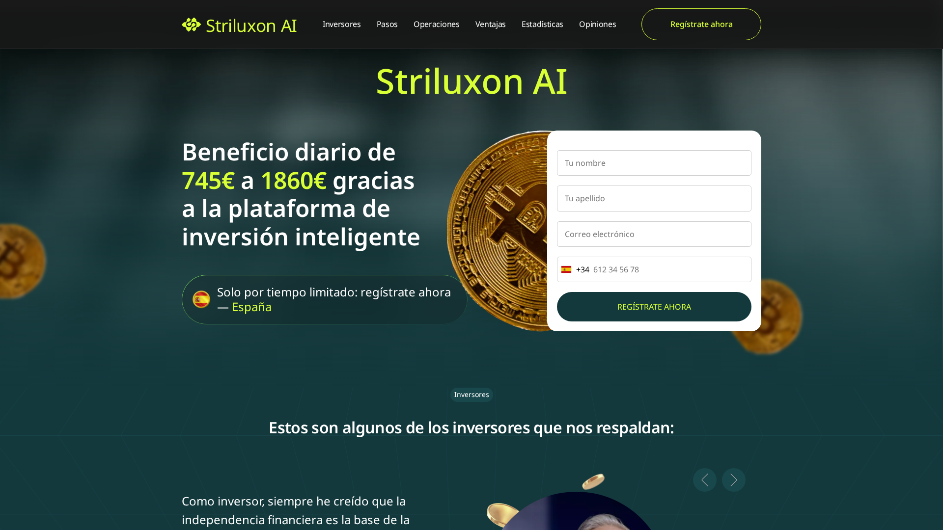 Screenshot of striluxon-ai.org