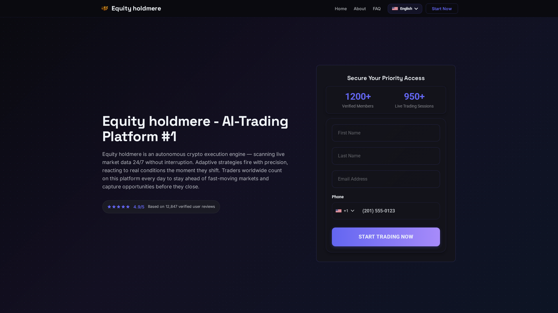 Screenshot of equity-holdmere.net