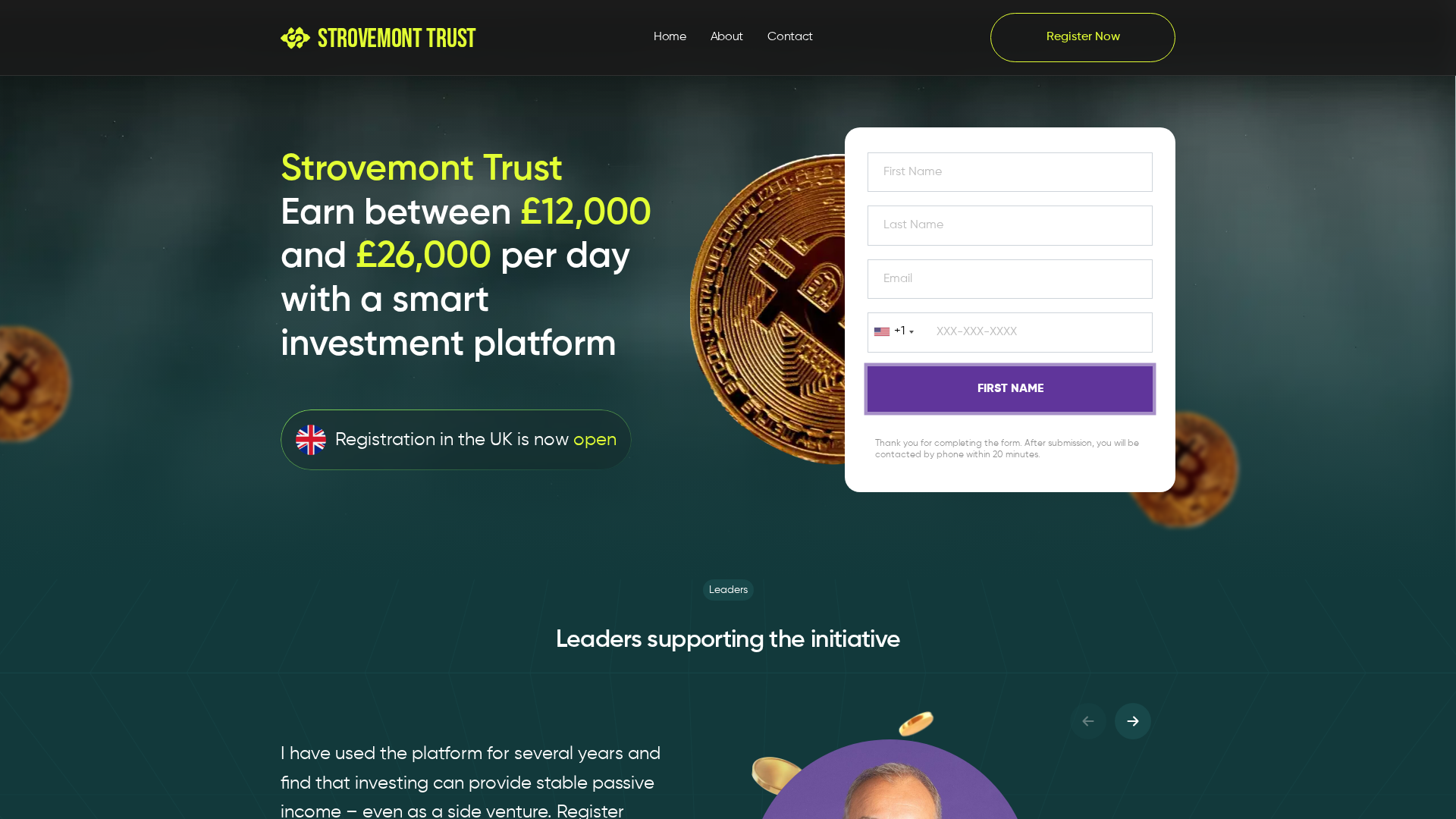 Screenshot of strovemonttrust-ai.com
