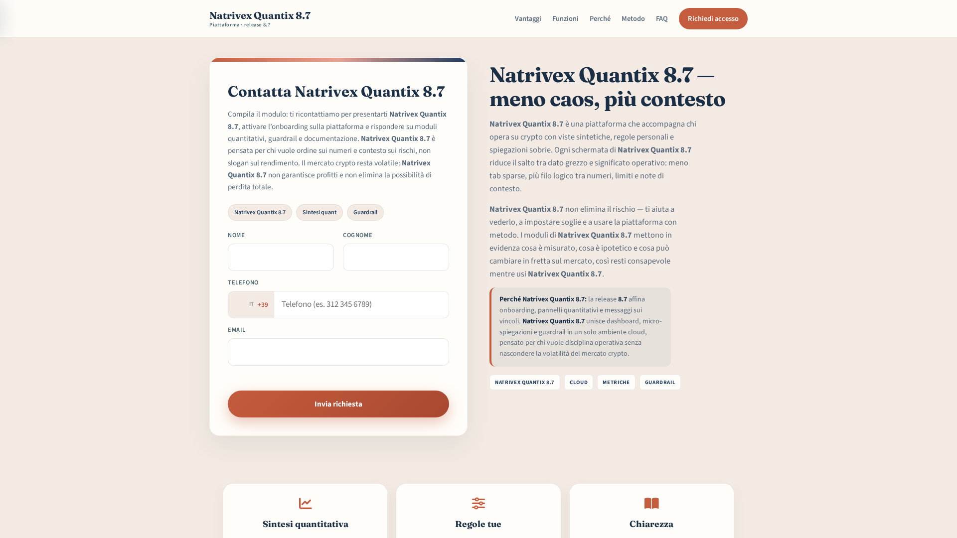 Screenshot of natrivexquantix.com