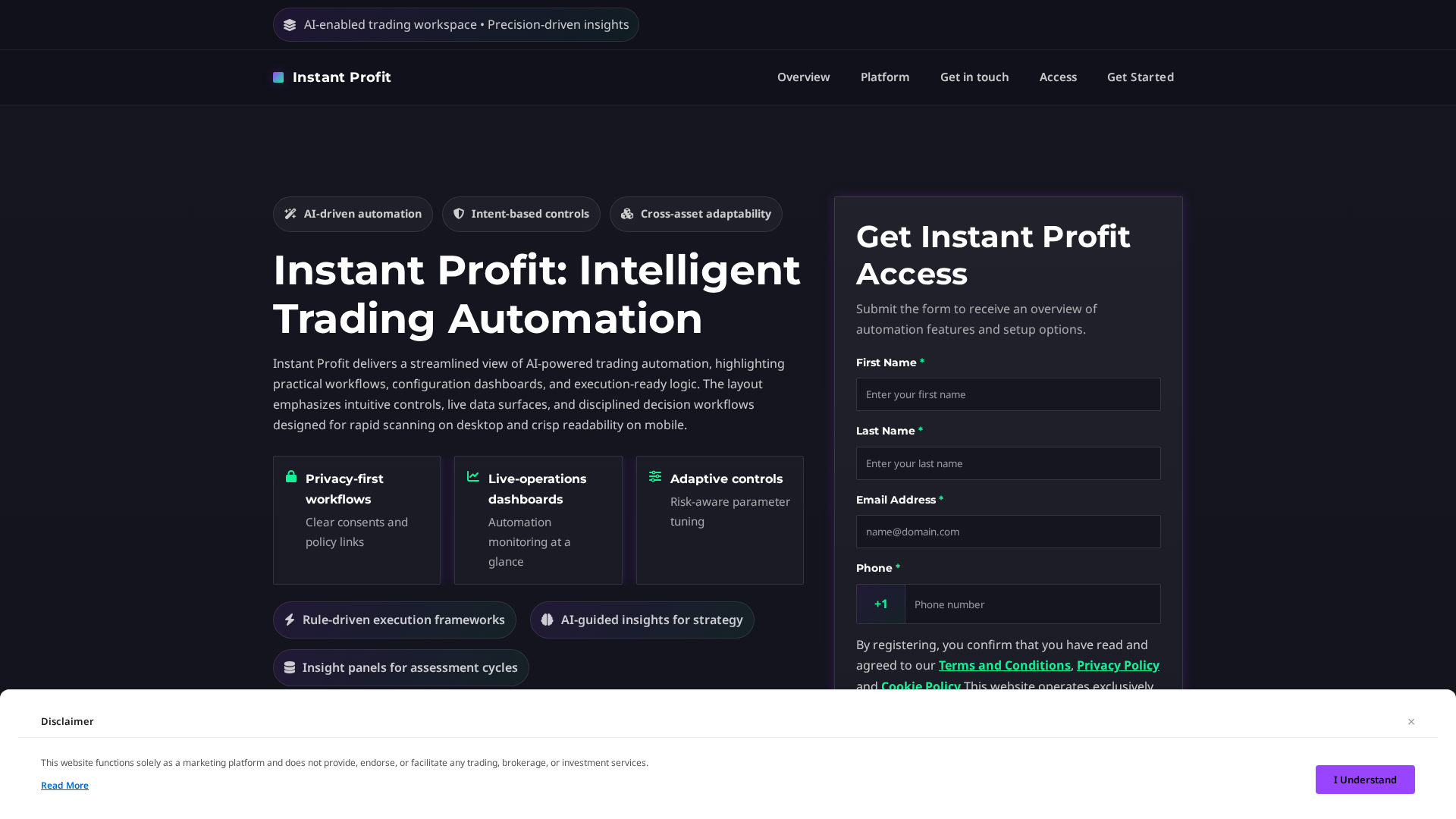 Screenshot of instant-profit.click