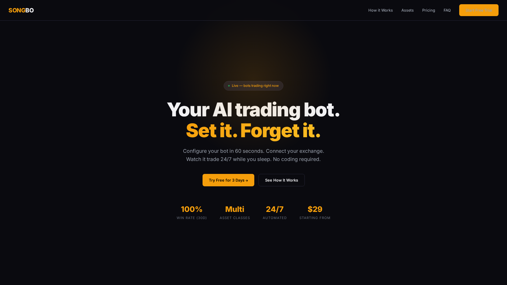 Screenshot of songbo.trade