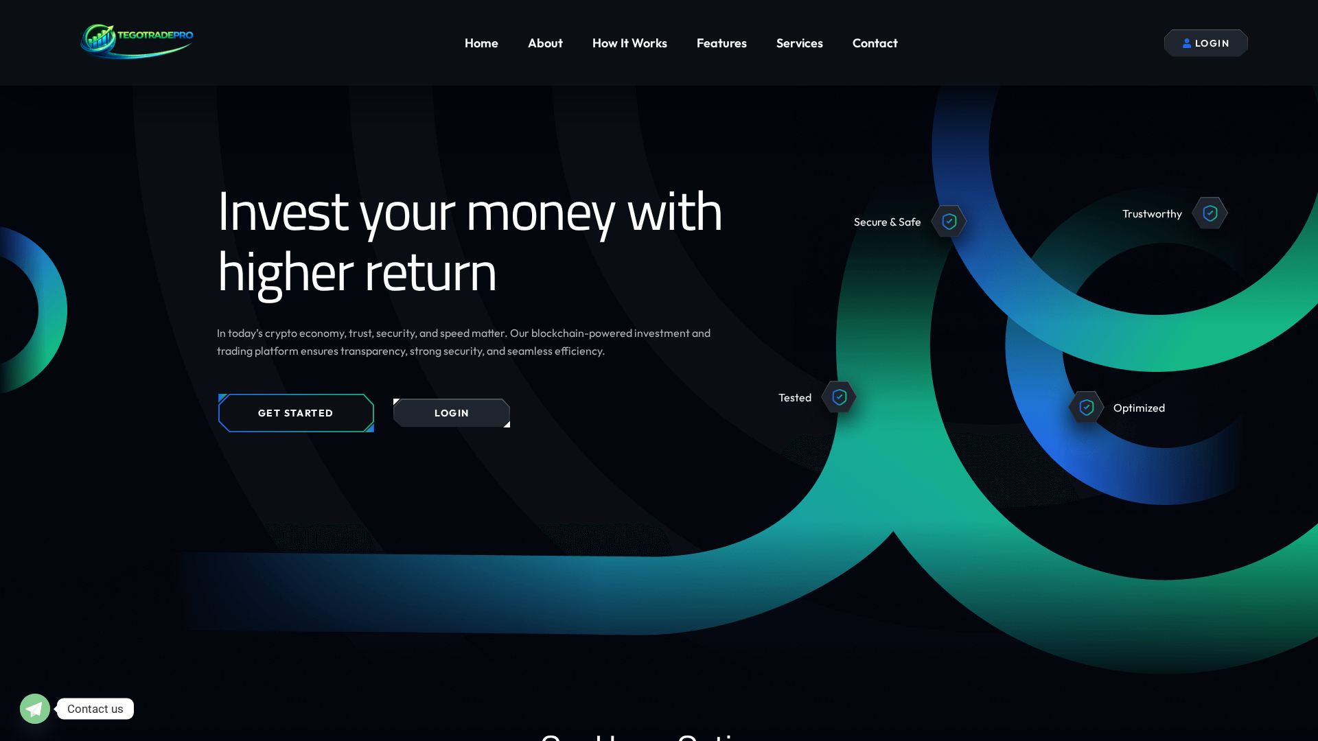 Screenshot of tegotradepro.com