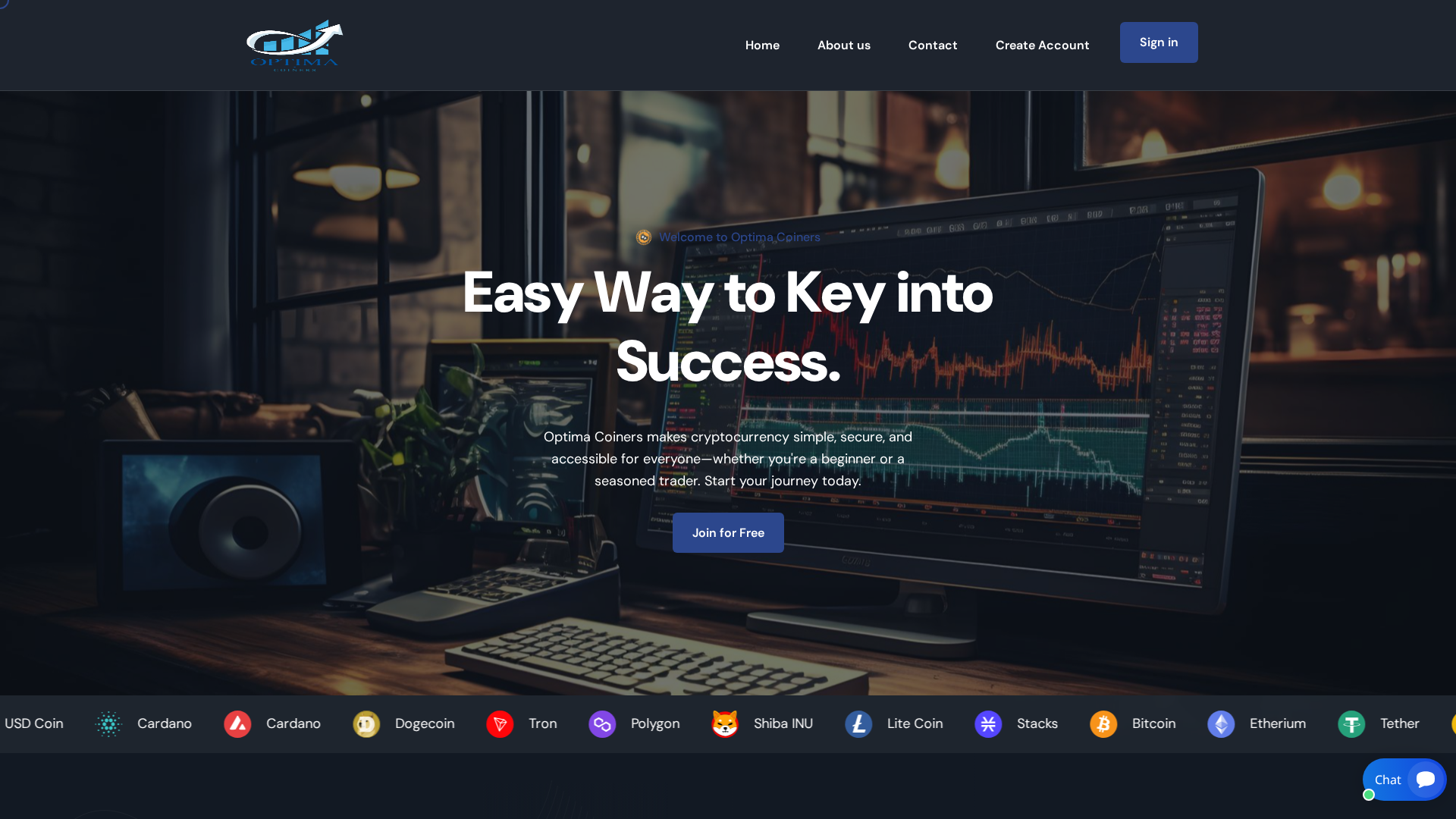 Screenshot of optima-coiners.com