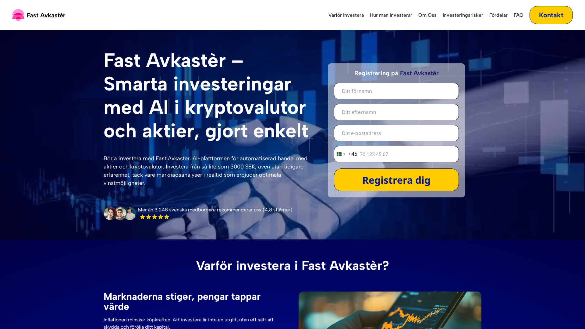 Screenshot of fastavkaster-ai.com