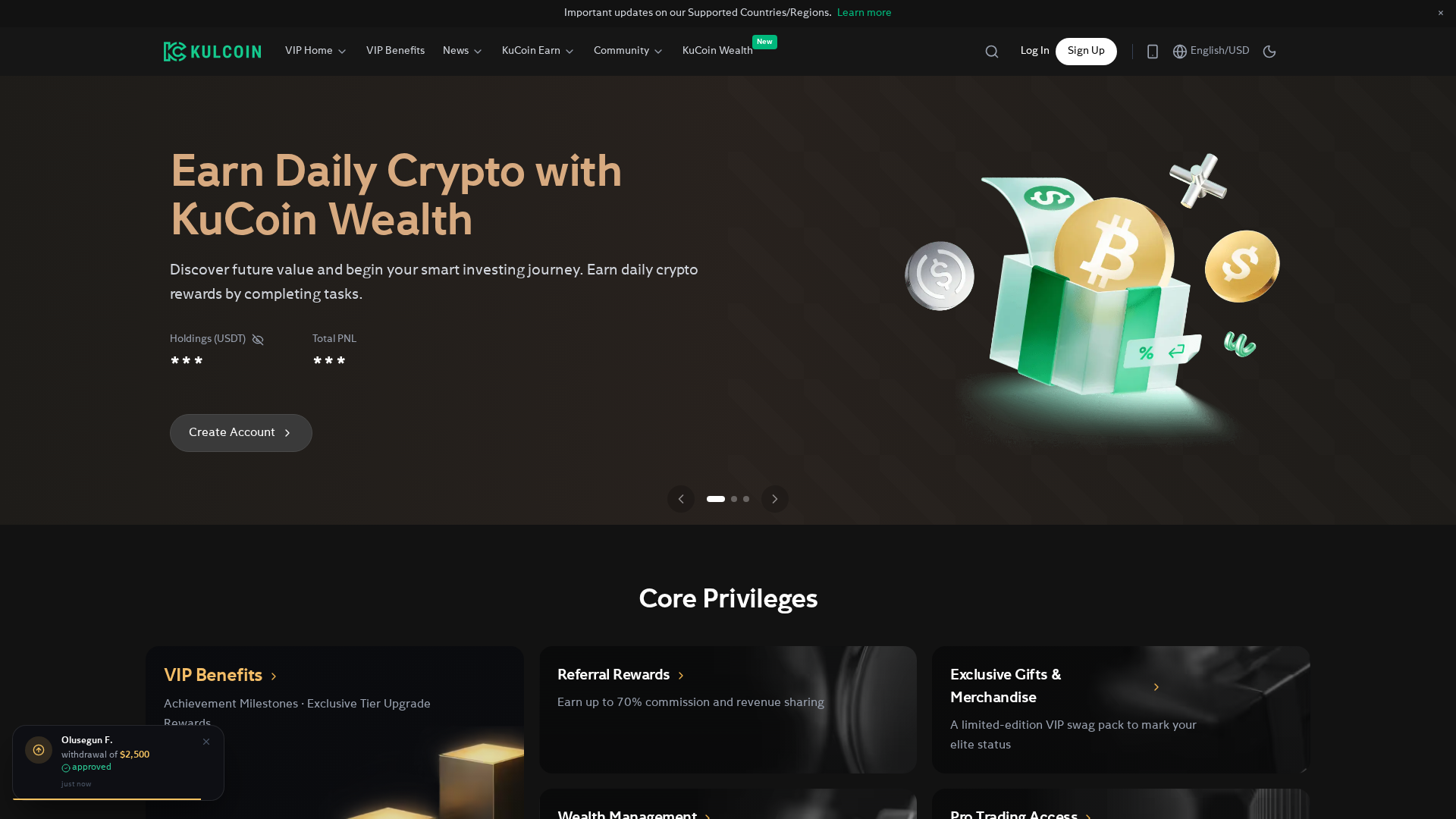 Screenshot of kulcoin.cash