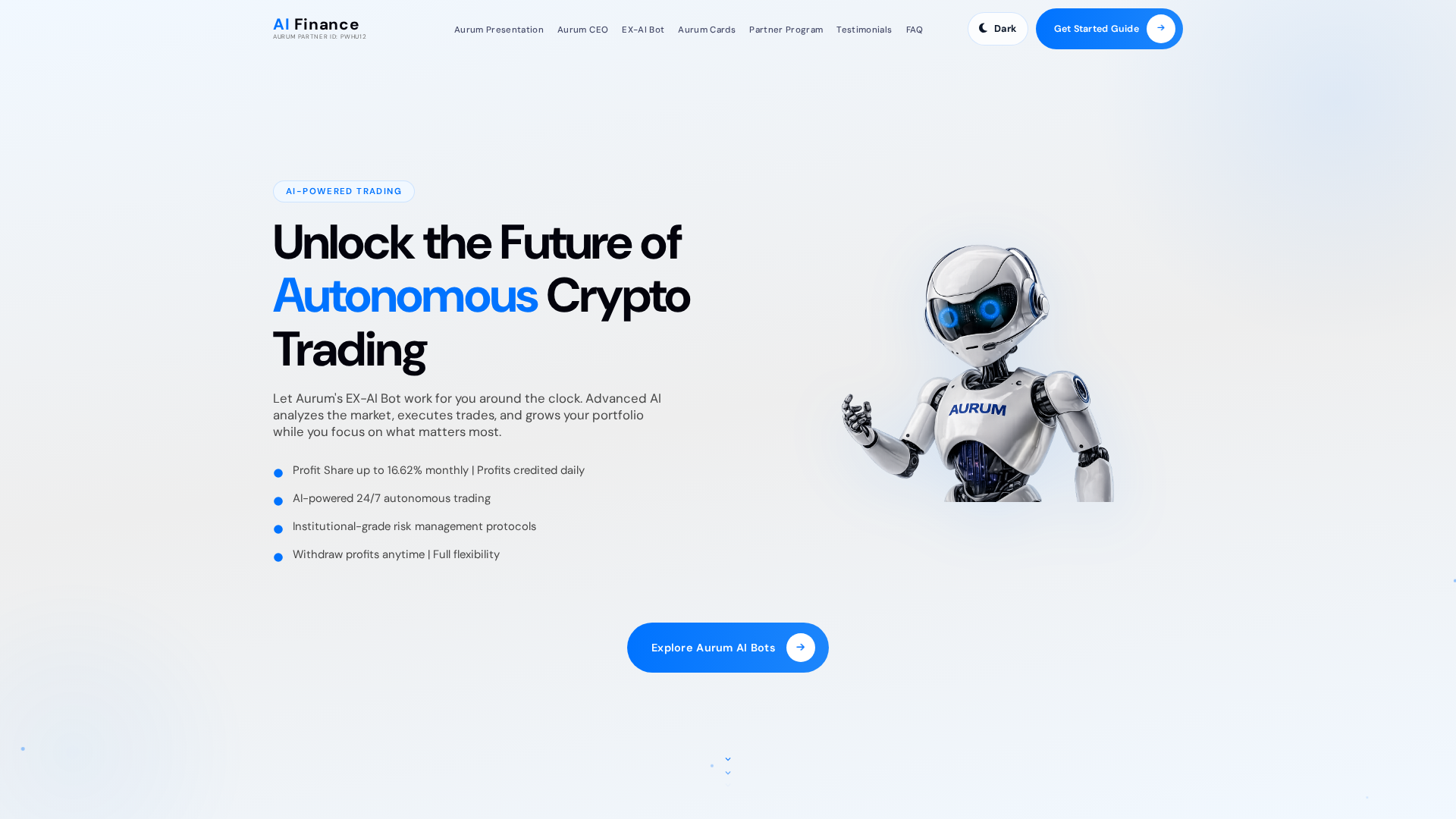 Screenshot of aifinance.global