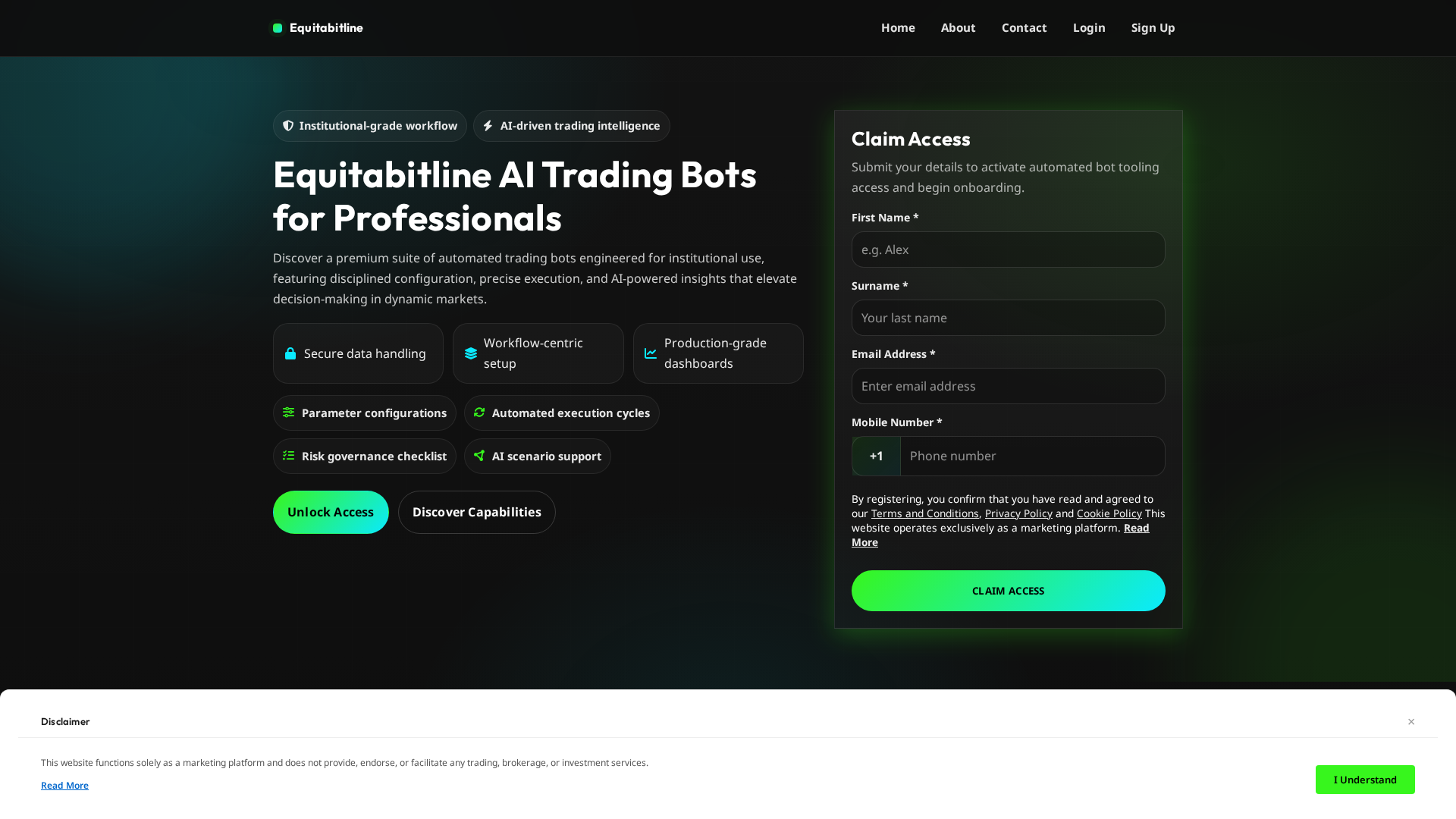 Screenshot of equitabitline.click