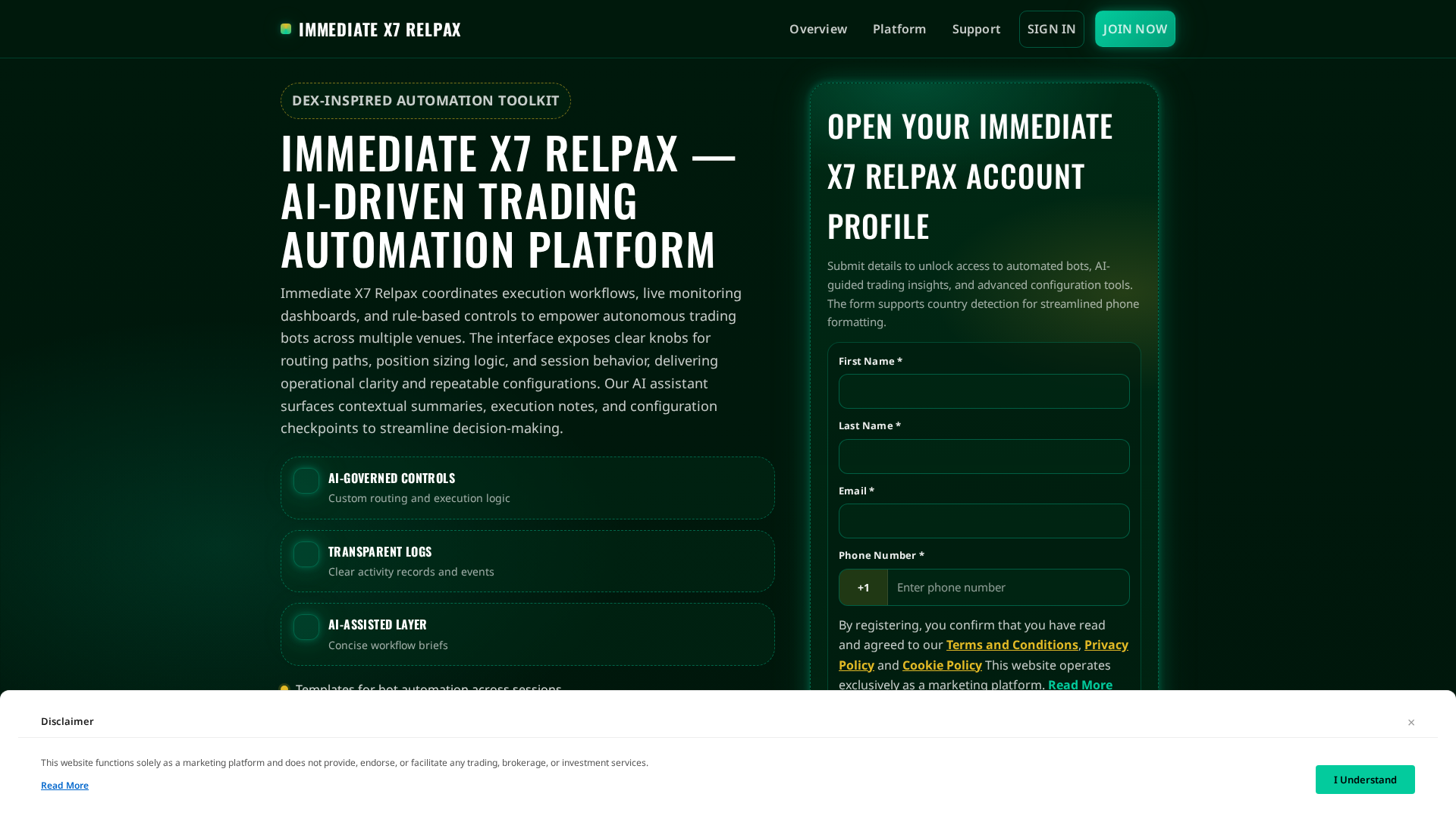 Screenshot of immediatex7-relpax.pro