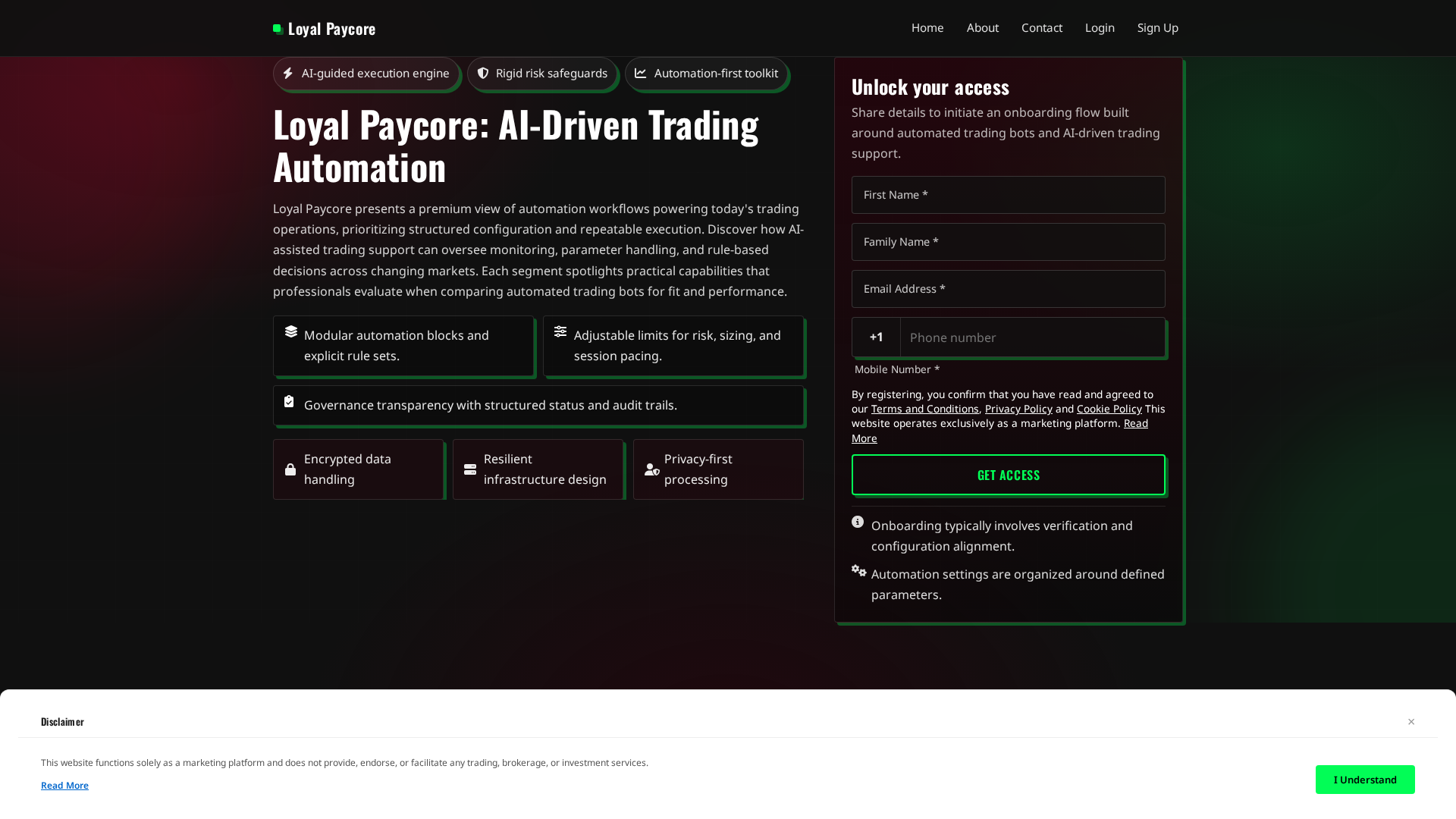 Screenshot of loyal-paycore-app.pro
