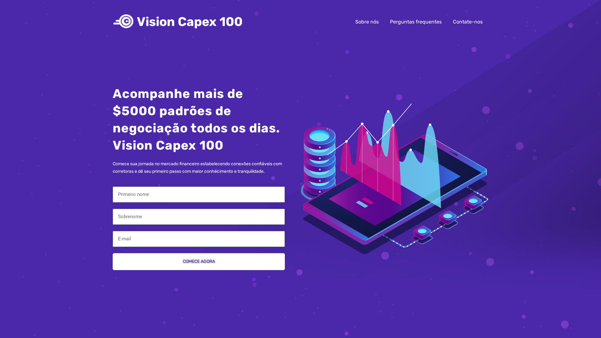 Screenshot of visioncapex100.com