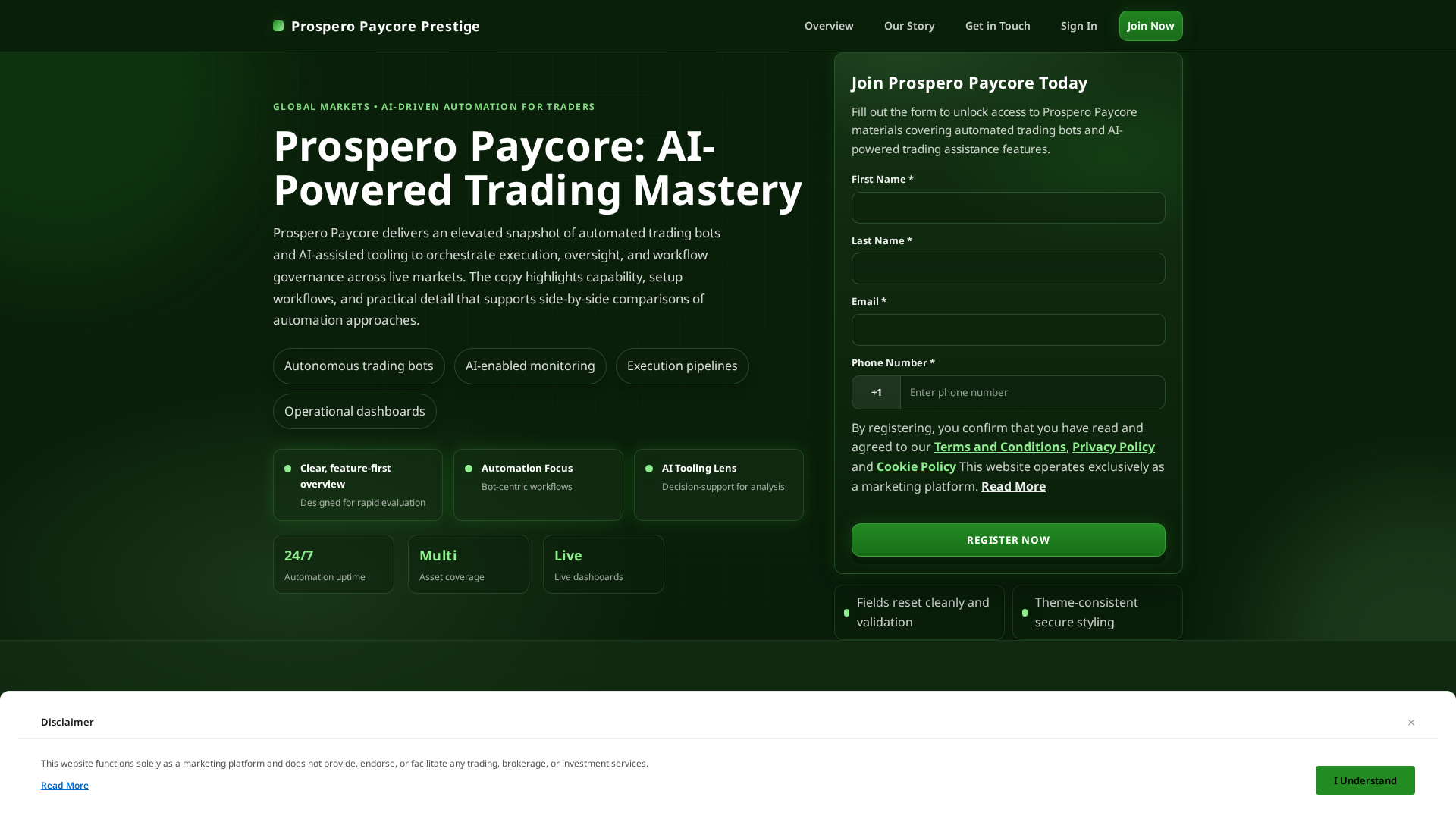 Screenshot of prospero-paycore.digital