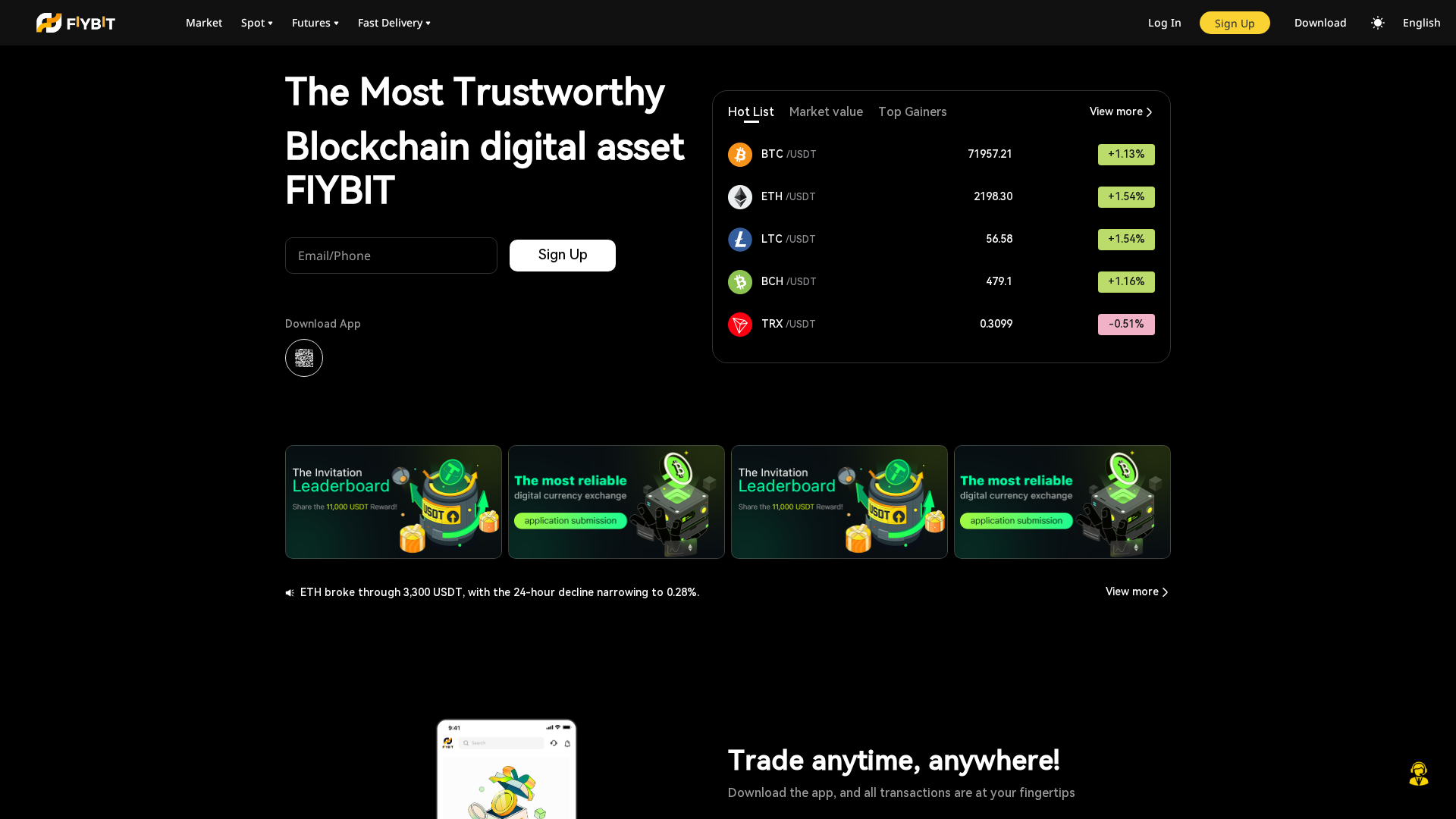 Screenshot of fiybit.info