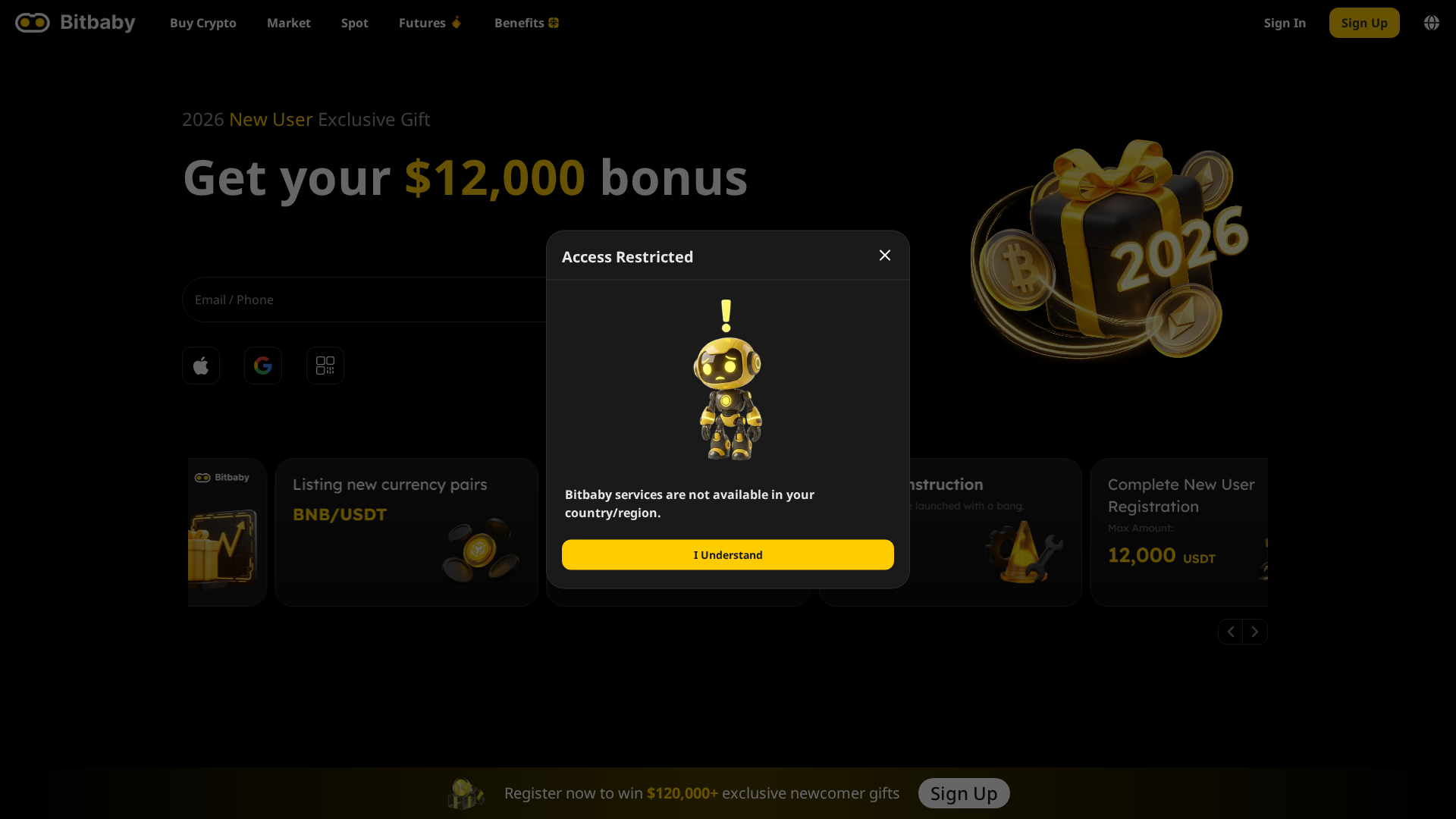 Screenshot of bitbaby.biz