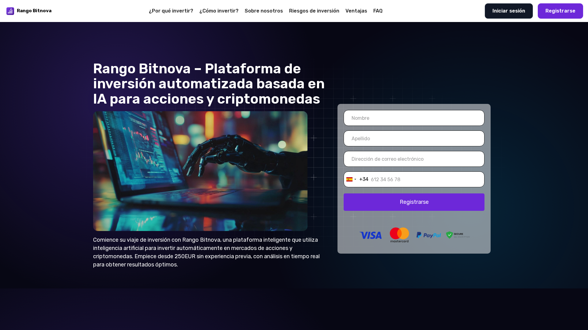 Screenshot of rangobitnova.org