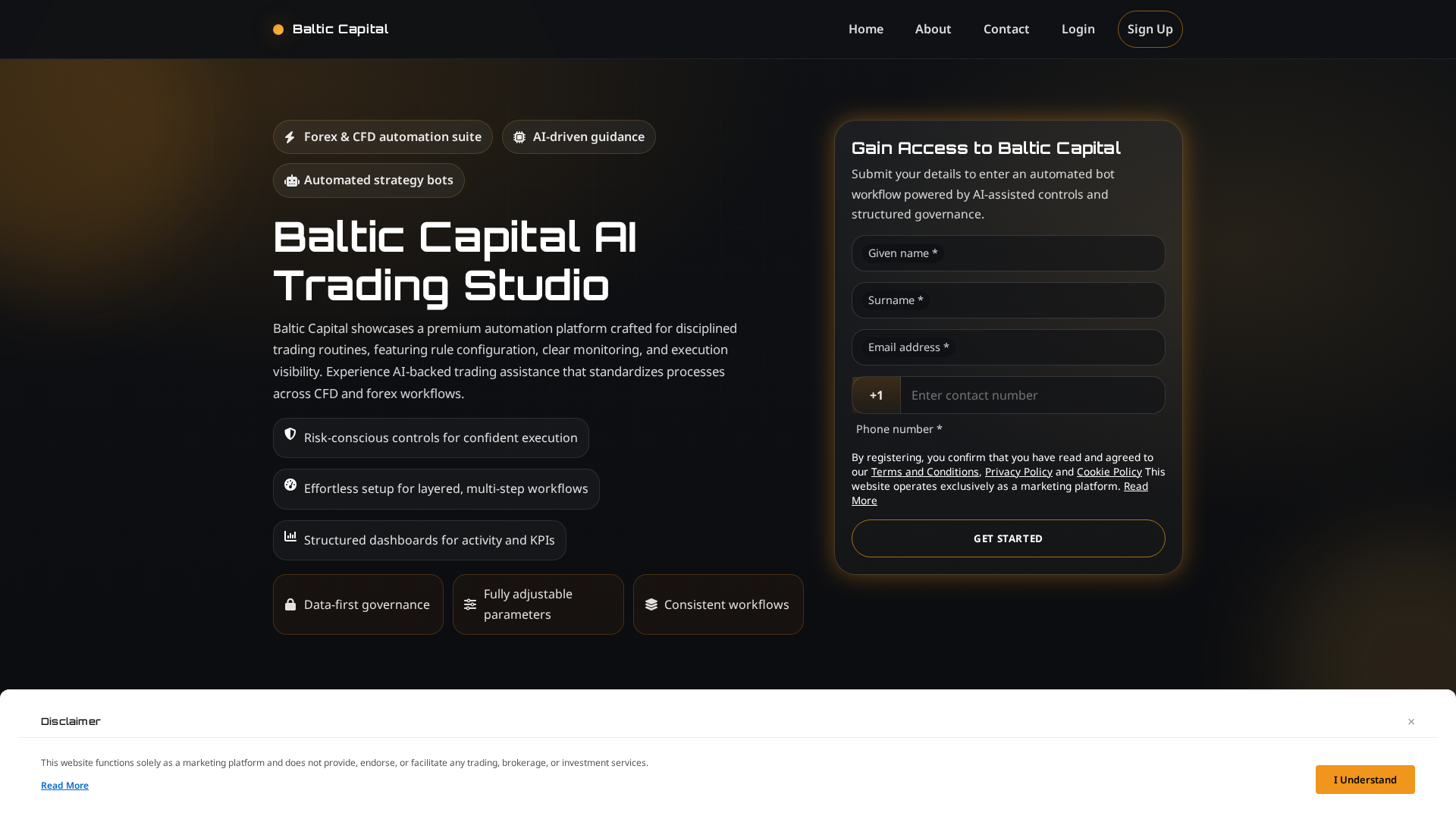 Screenshot of baltic-capital.club