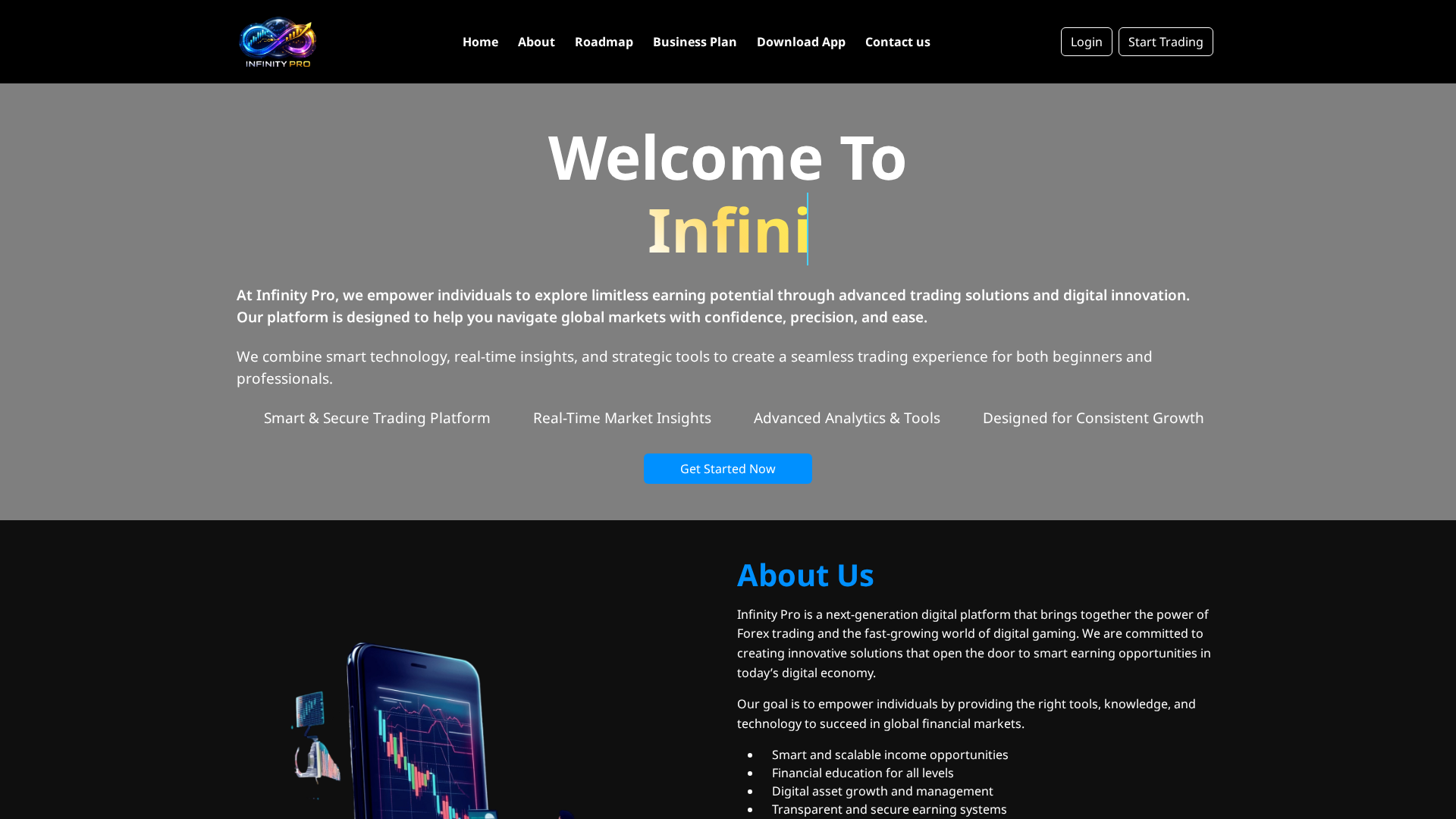 Screenshot of infinitypro.org