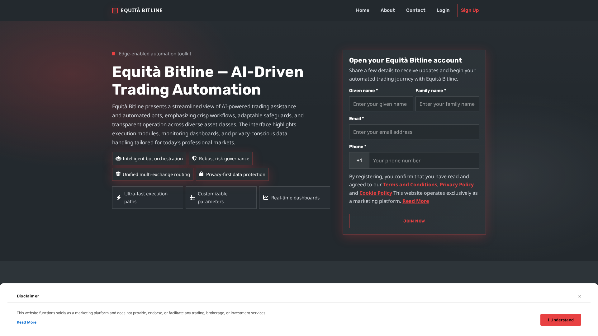 Screenshot of equitabitline.digital