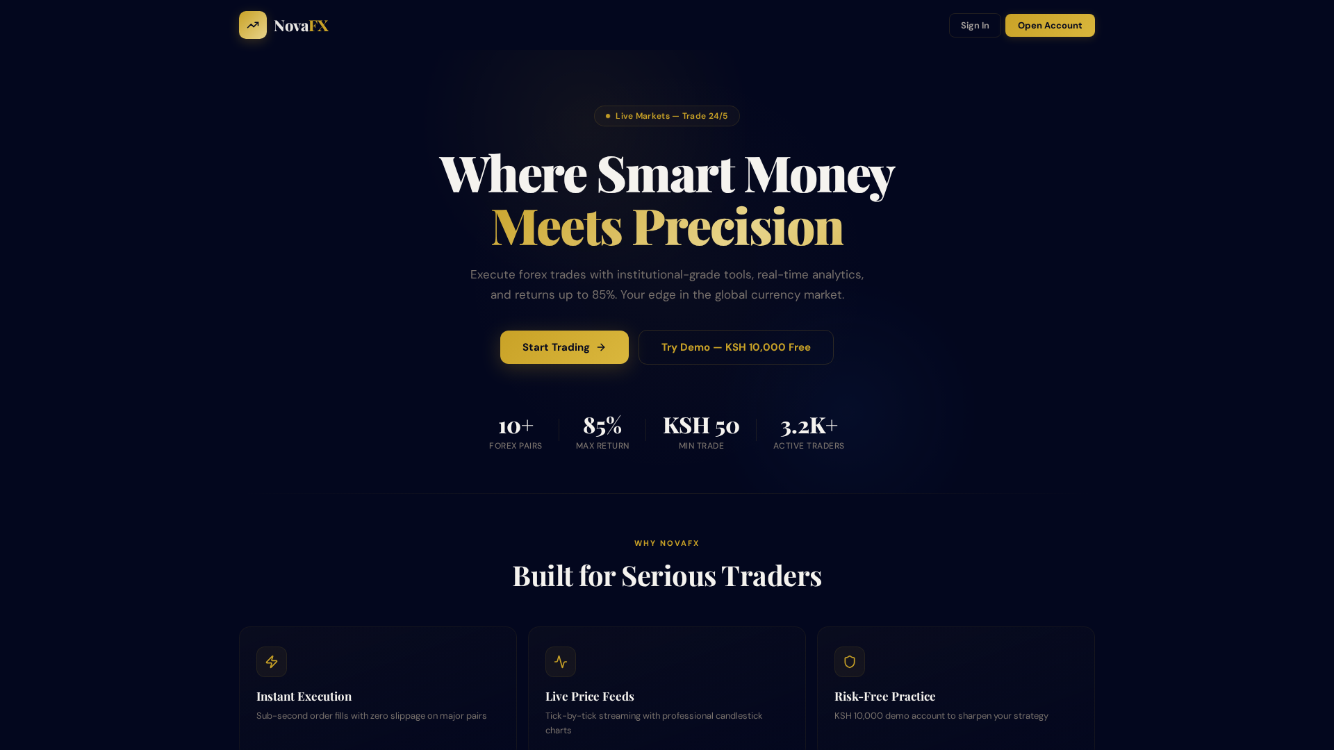 Screenshot of novafx.live