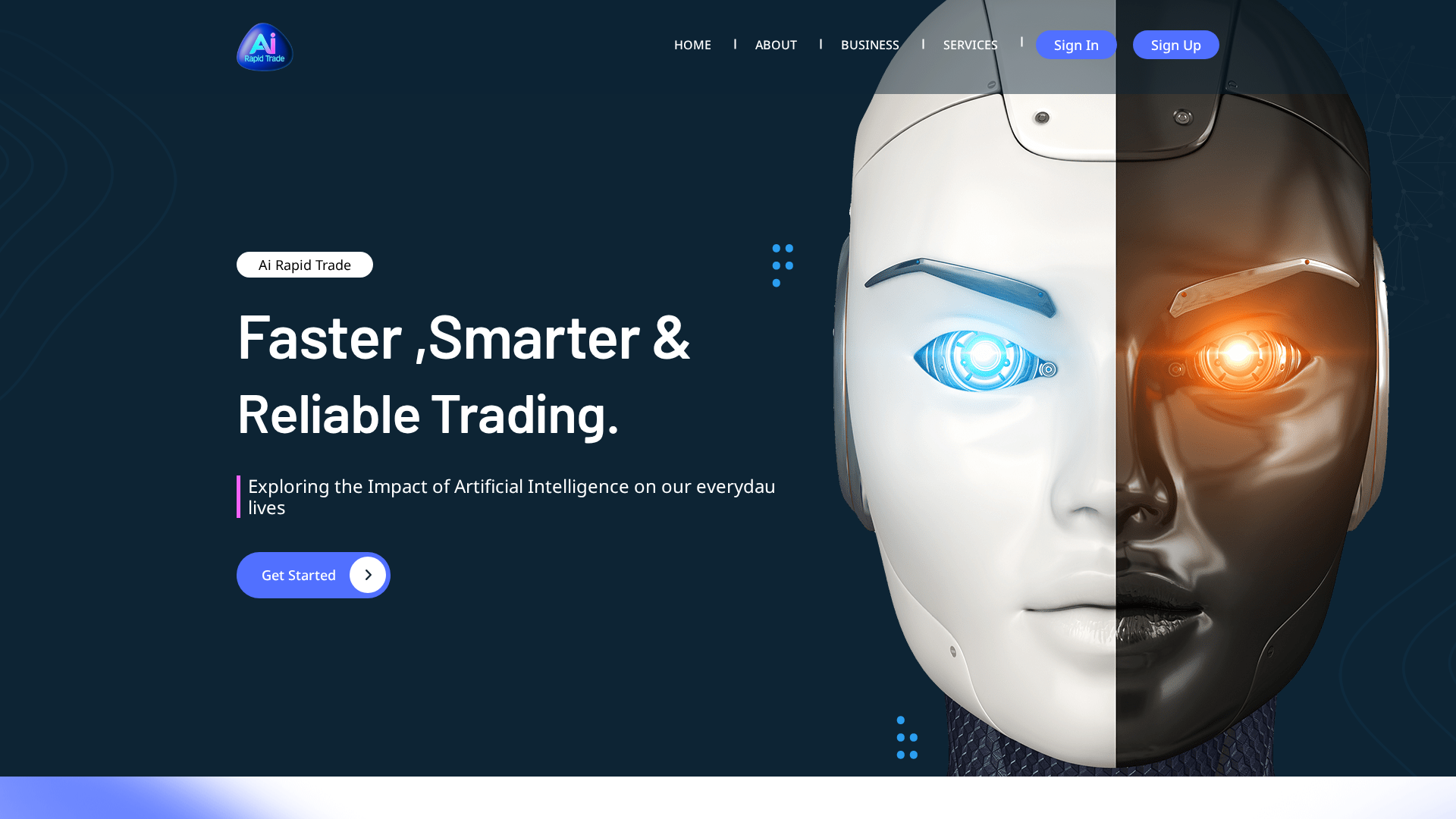 Screenshot of ai-rapidtrade.com