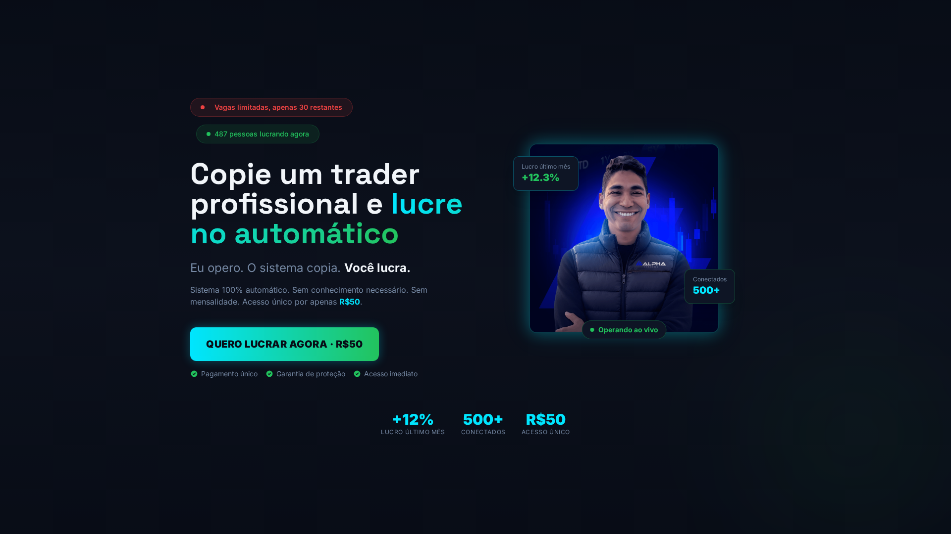 Screenshot of alphatradecopy.com