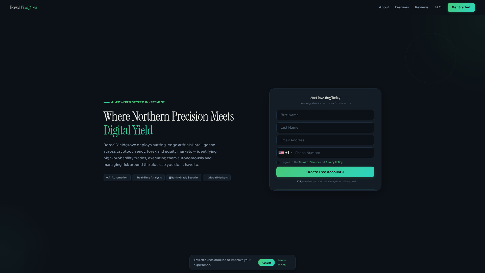 Screenshot of borealyieldgrove.org