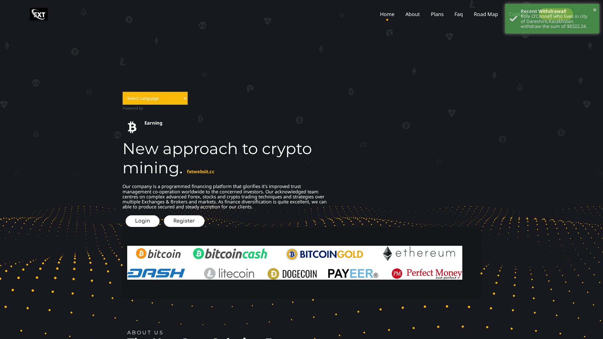 Screenshot of fxtwebsit.cc