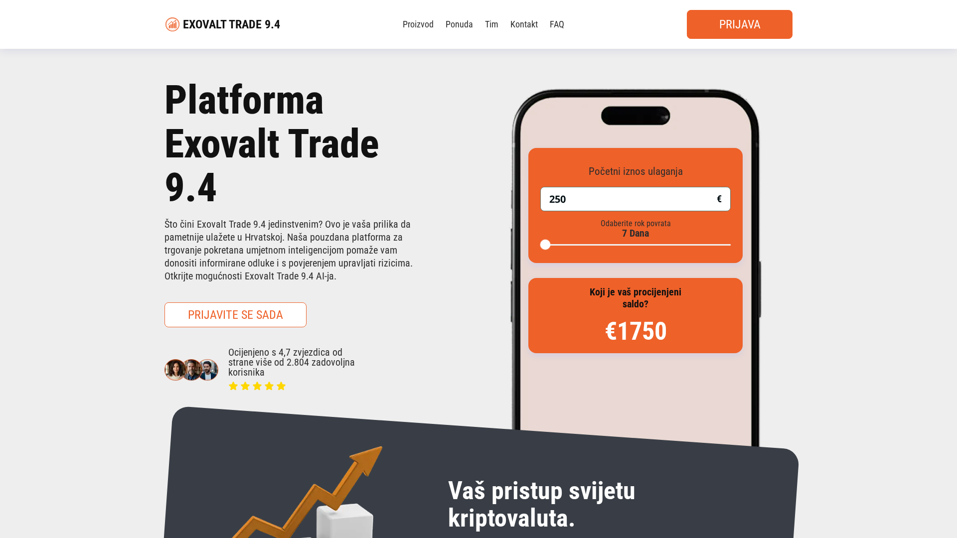 Screenshot of exovalttrade-94.net