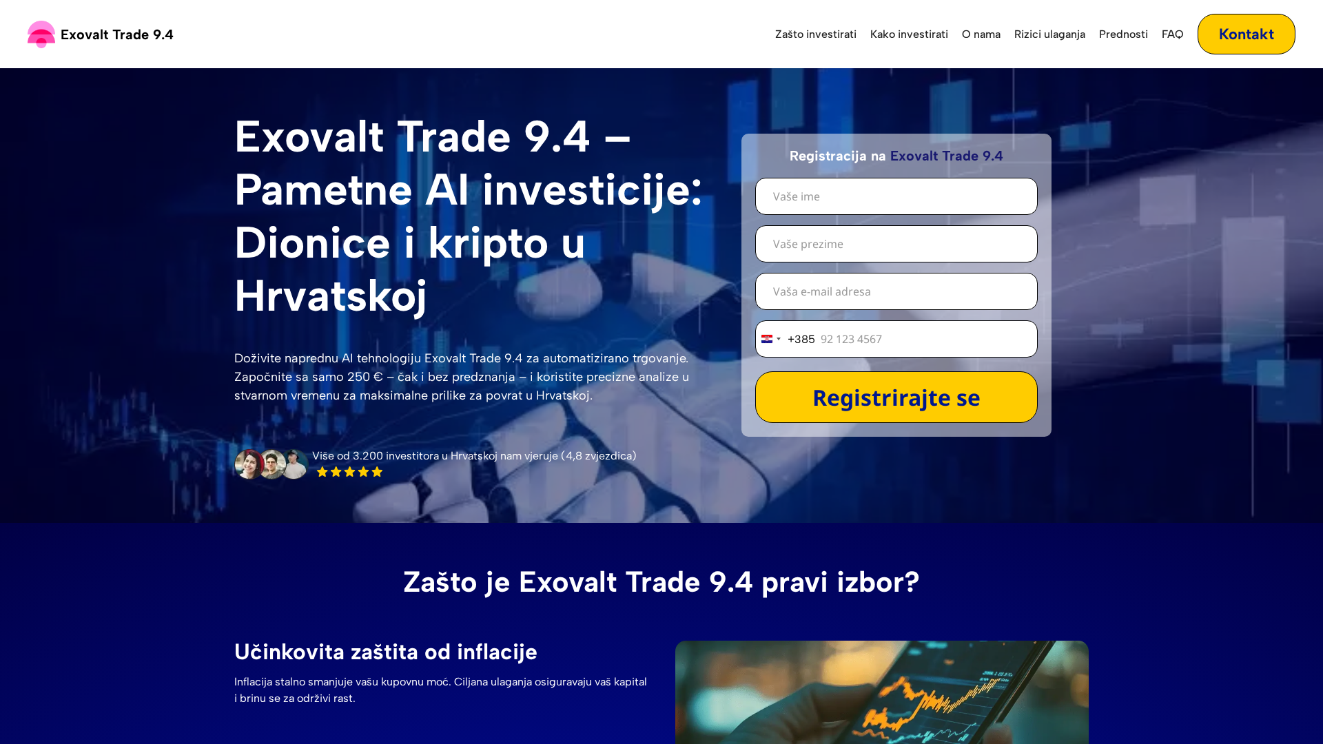 Screenshot of exovalttrade94-ai.com