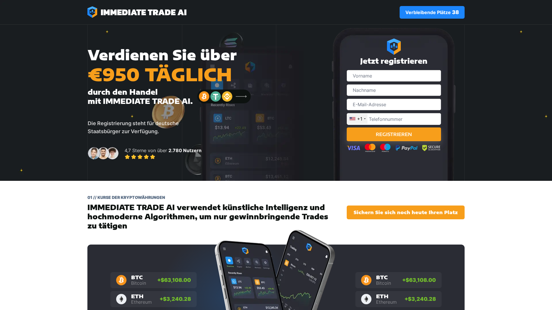 Screenshot of immediate-trade.pro