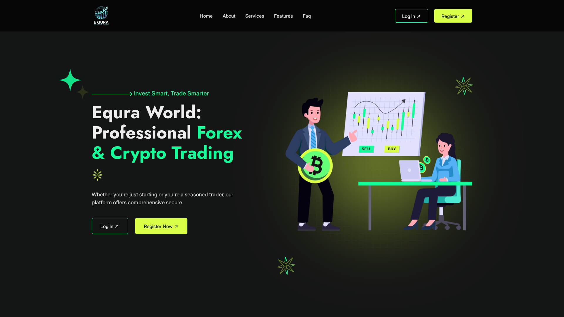 Screenshot of tradequraworld.com