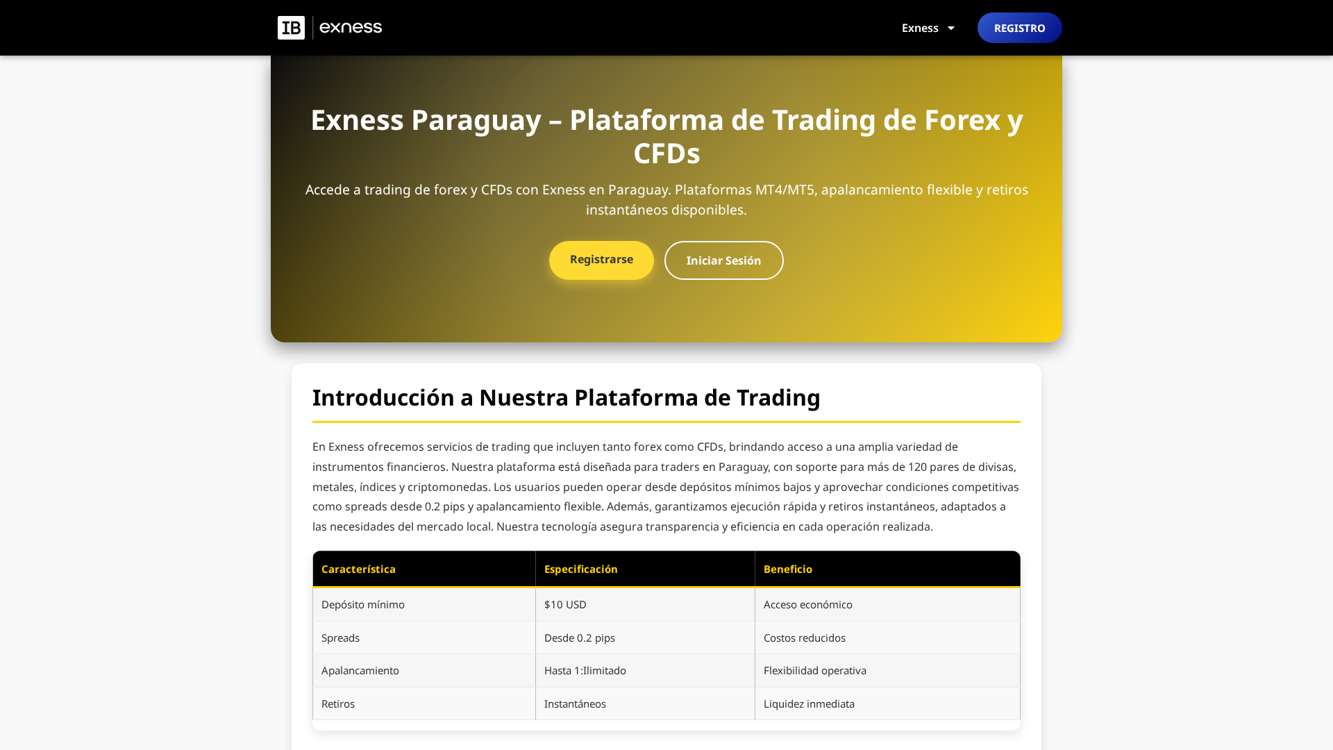 Screenshot of exbroker-py.com