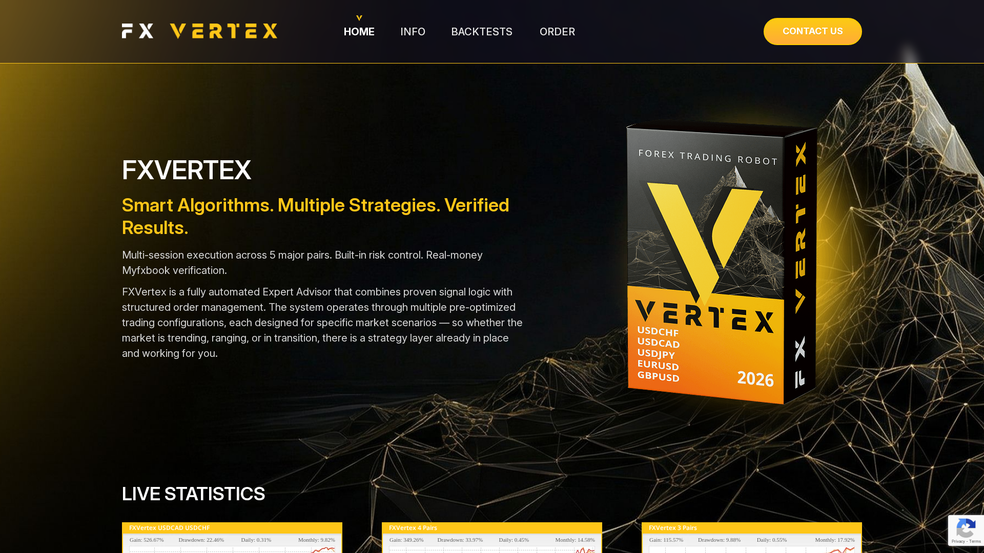 Screenshot of fxvertex.com