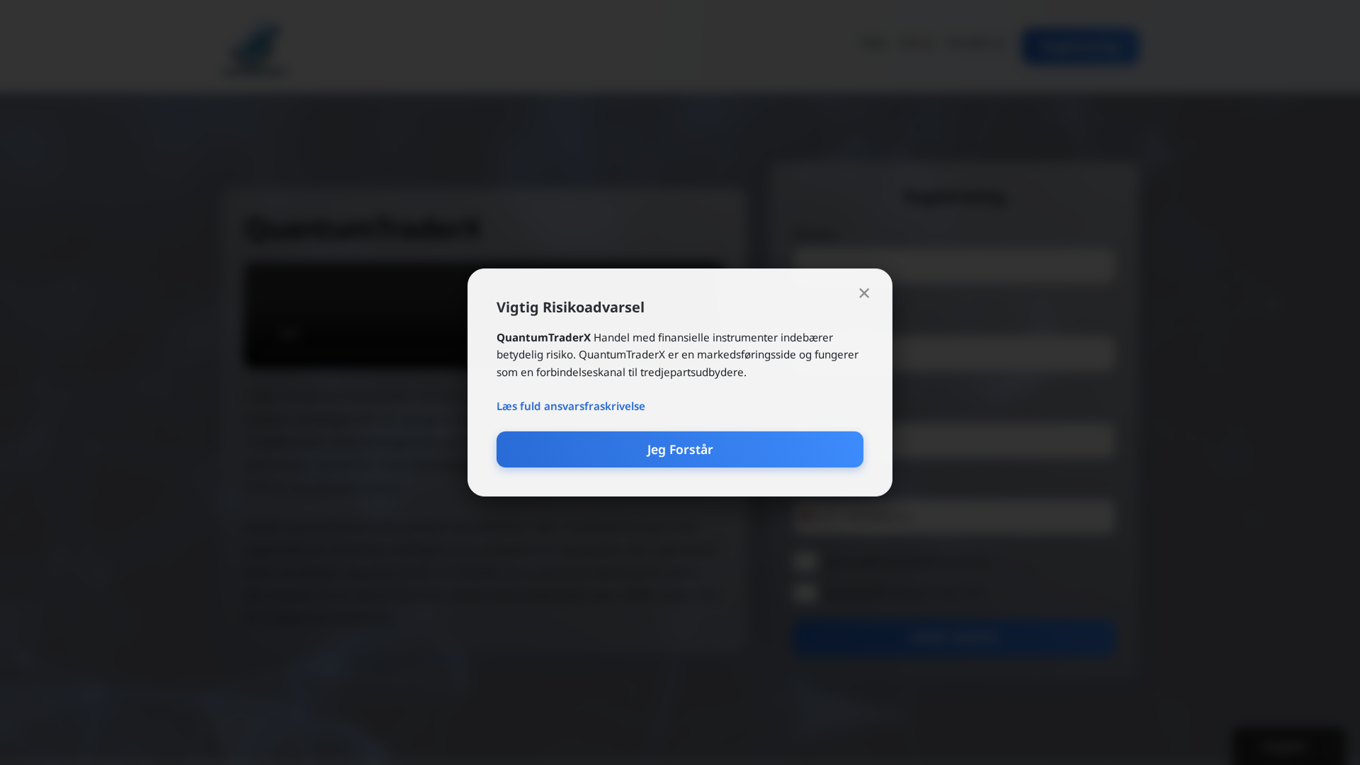 Screenshot of quantum-trader-x.org