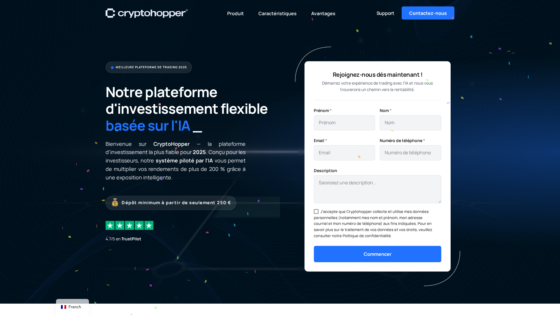 Screenshot of cryptohopper-bot.com