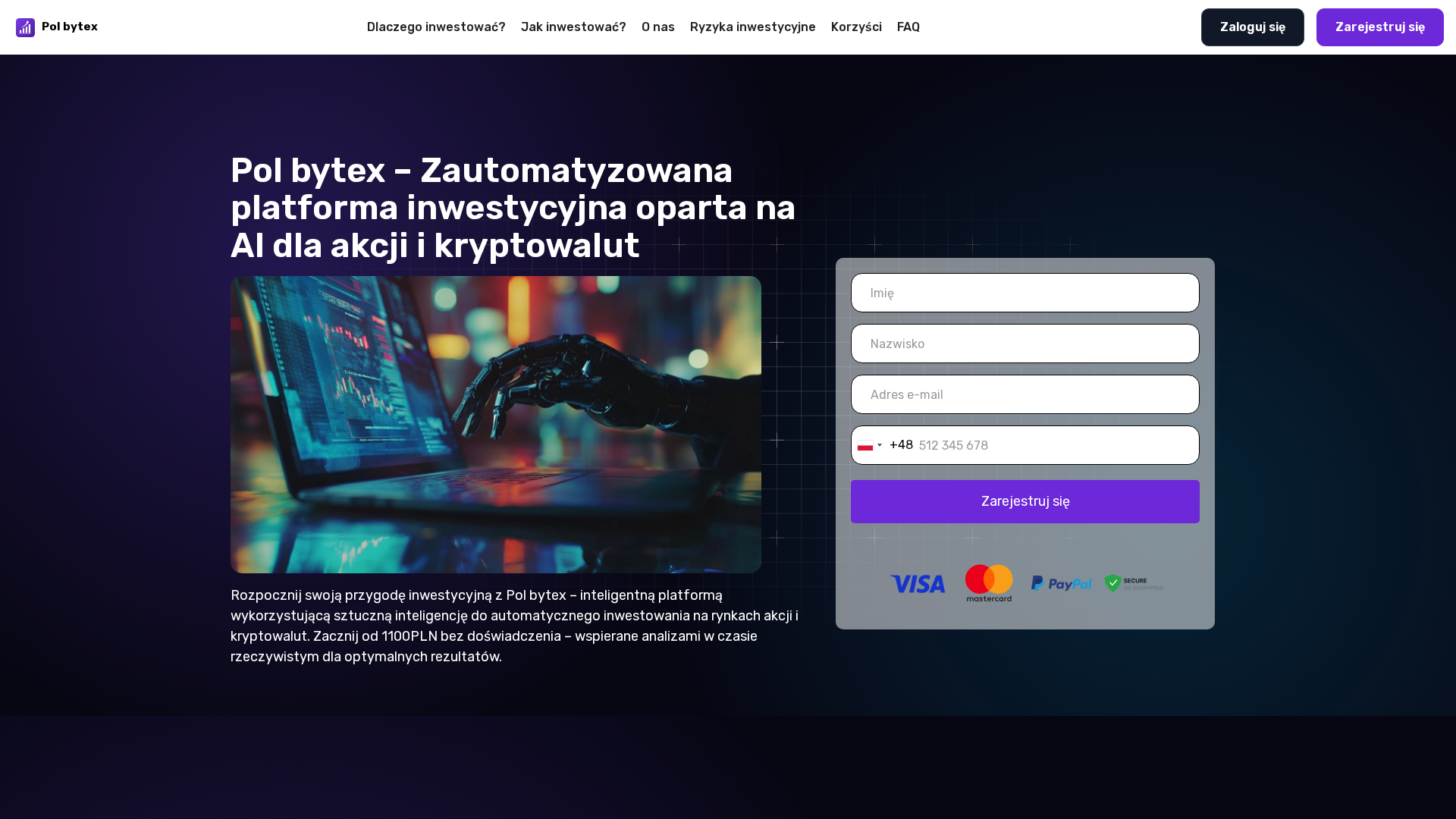 Screenshot of pol-bytex.com