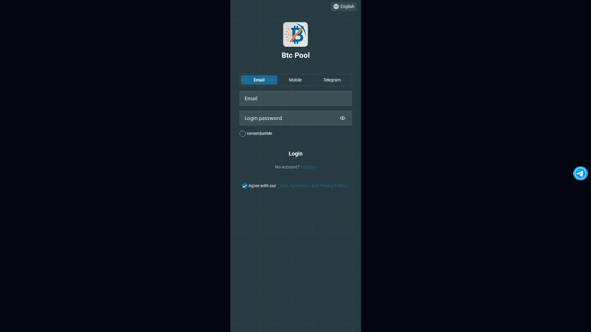 Screenshot of btcpoolok.sbs