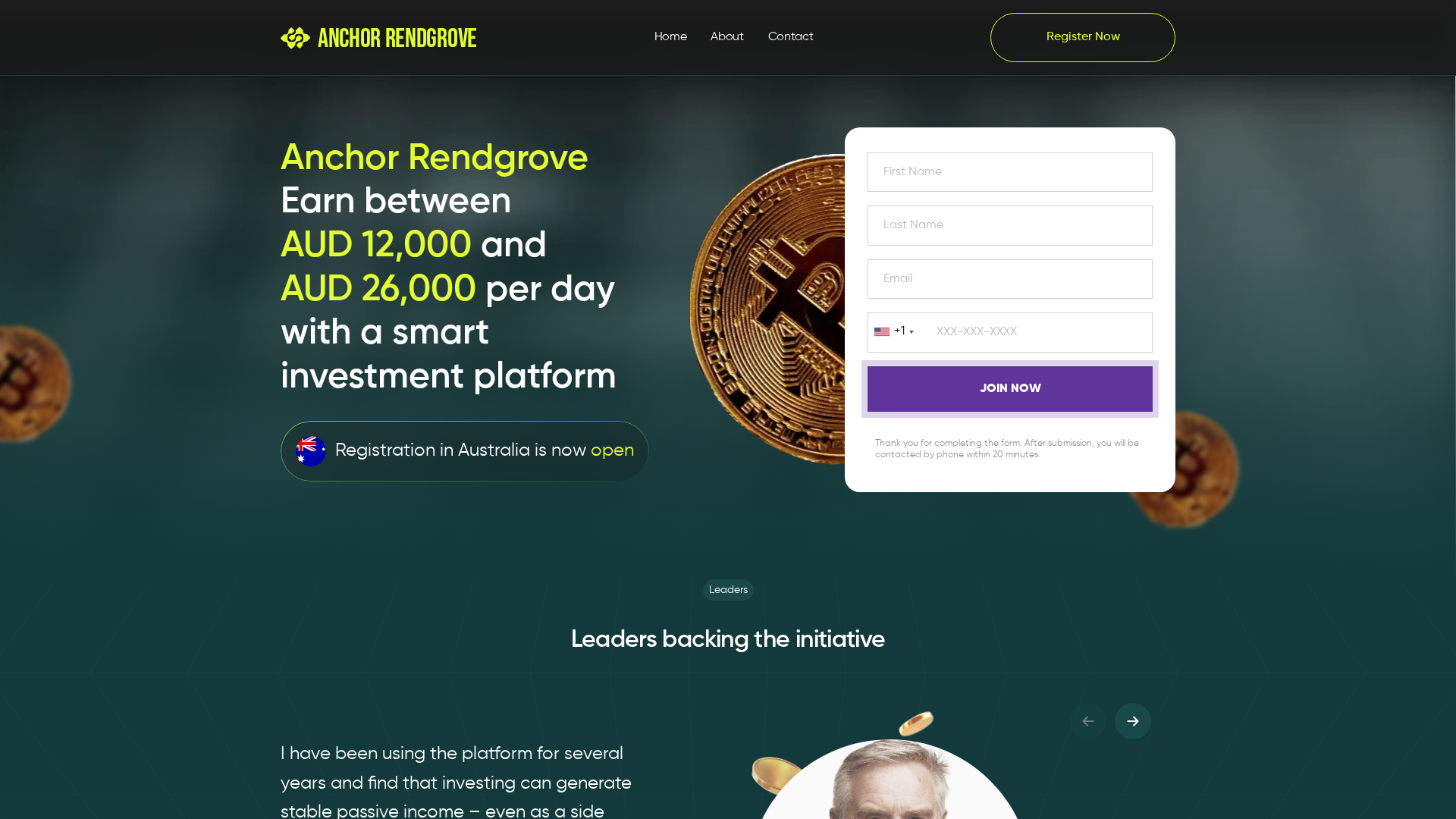 Screenshot of anchorrendgrove-ai.com
