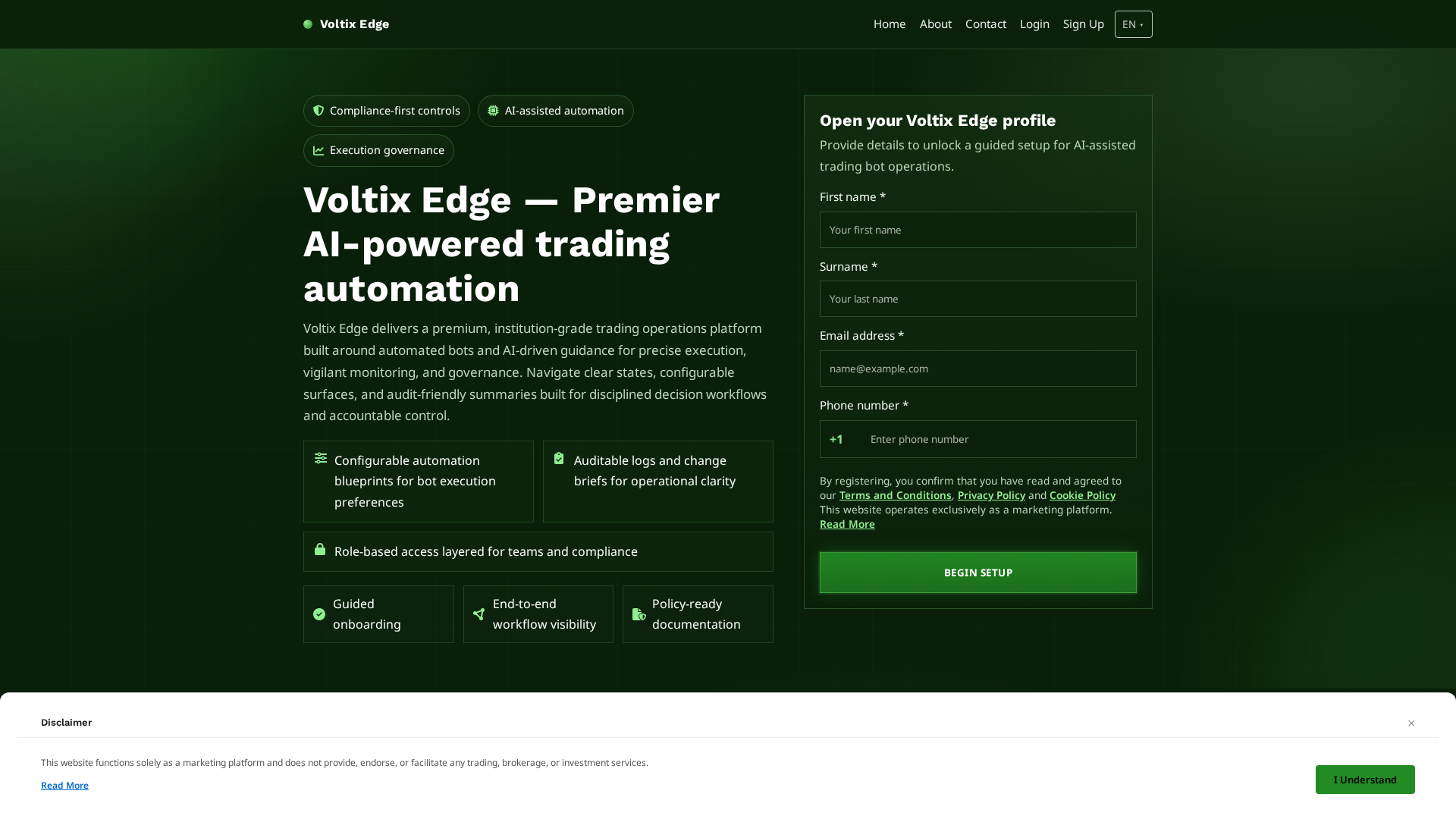 Screenshot of voltixedge.pro