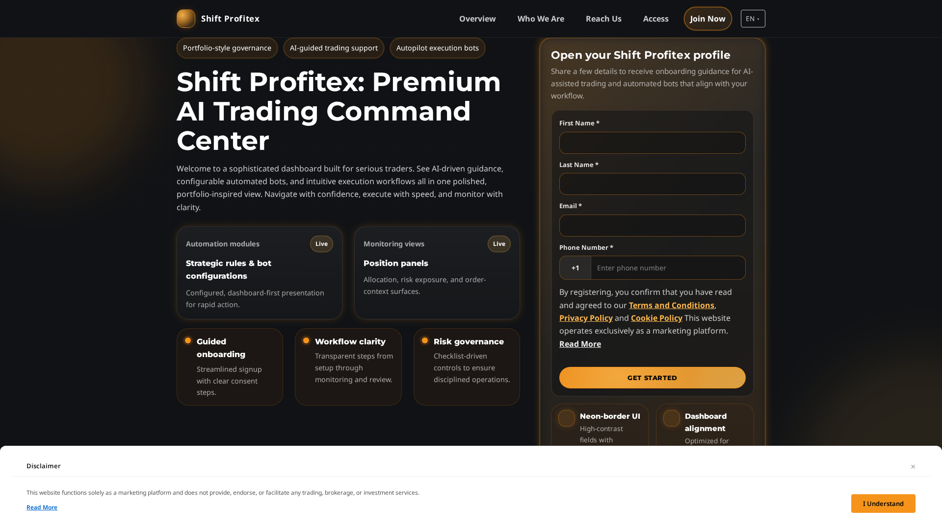 Screenshot of shift-profitex.pro