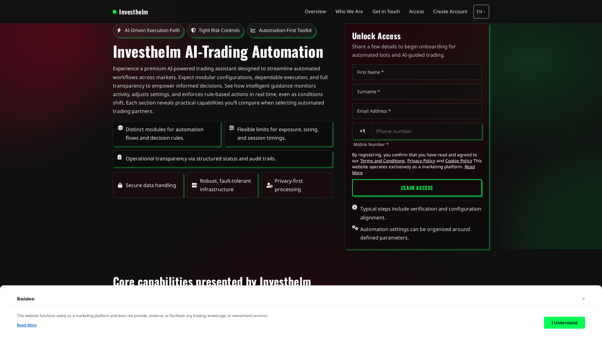 Screenshot of investhelm.pro