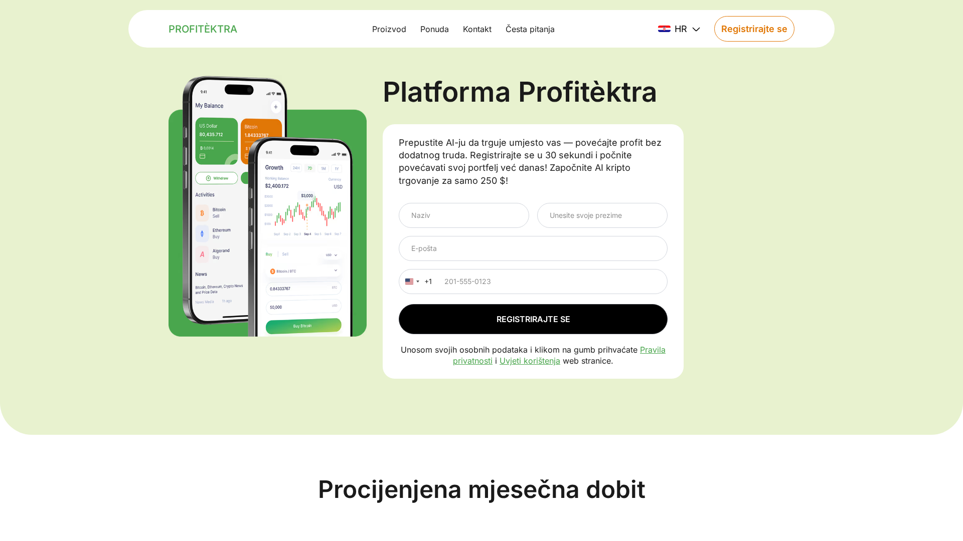 Screenshot of profitektra.com