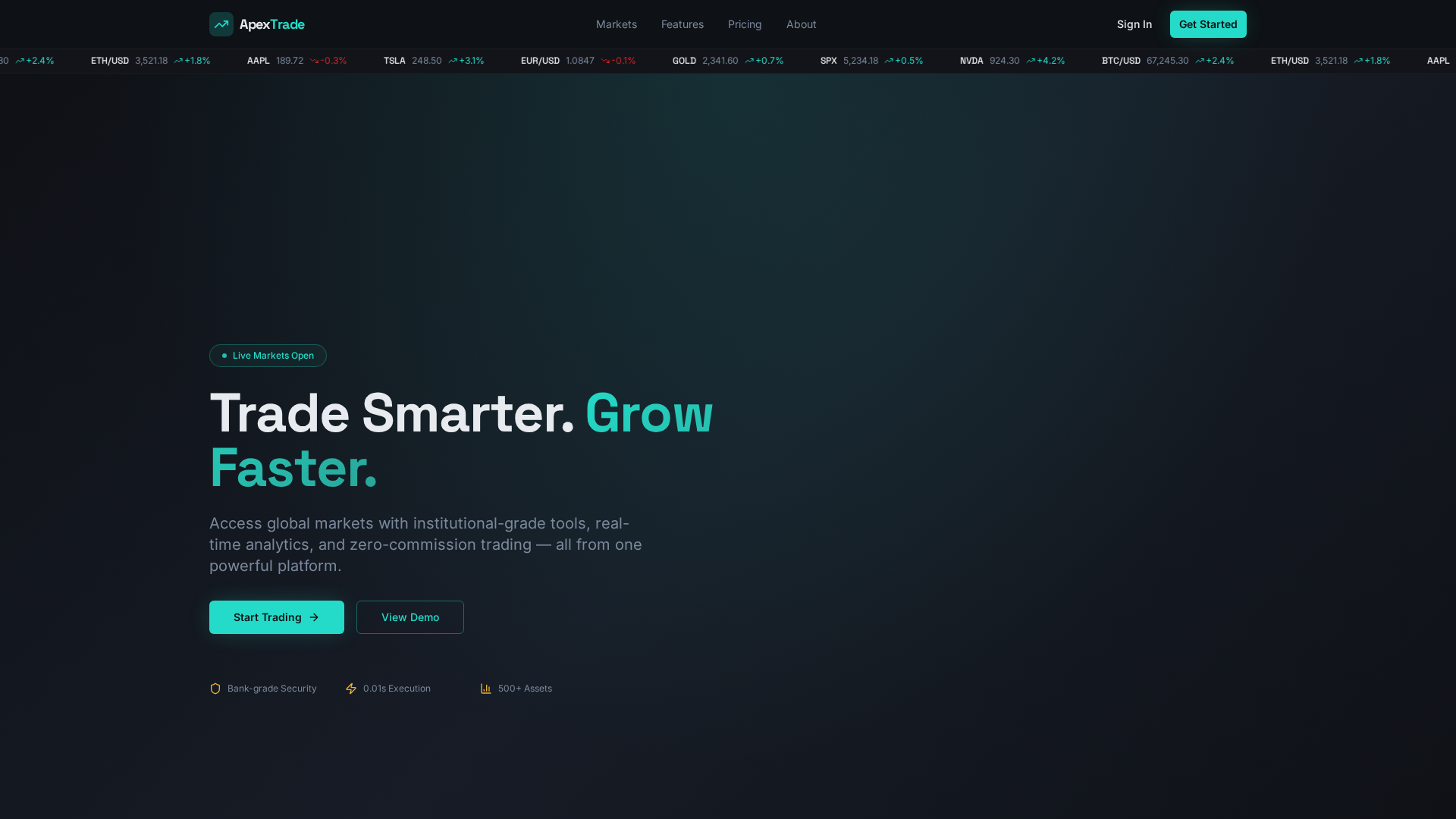 Screenshot of apextrade.trade