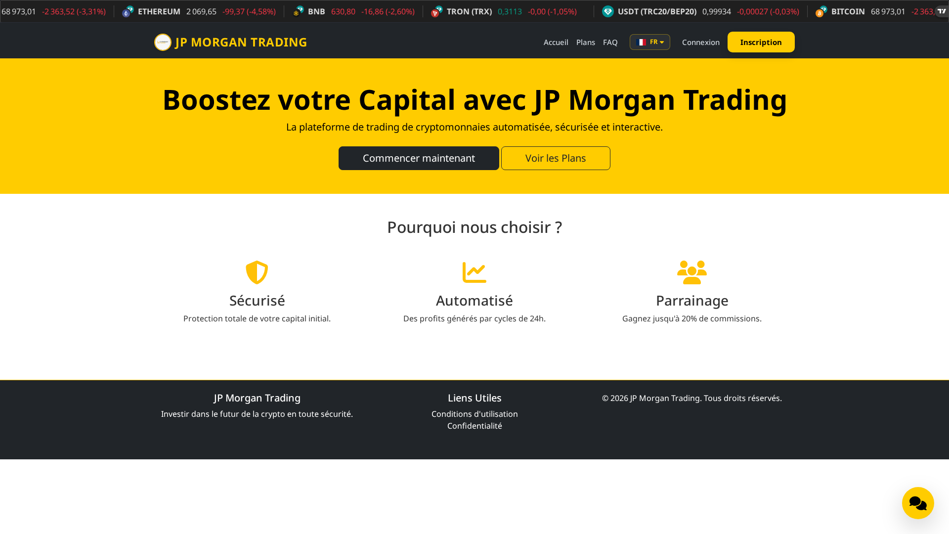 Screenshot of jptradecapital.com