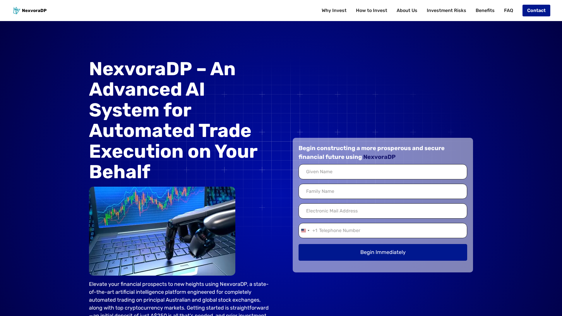 Screenshot of nexvoradp.com
